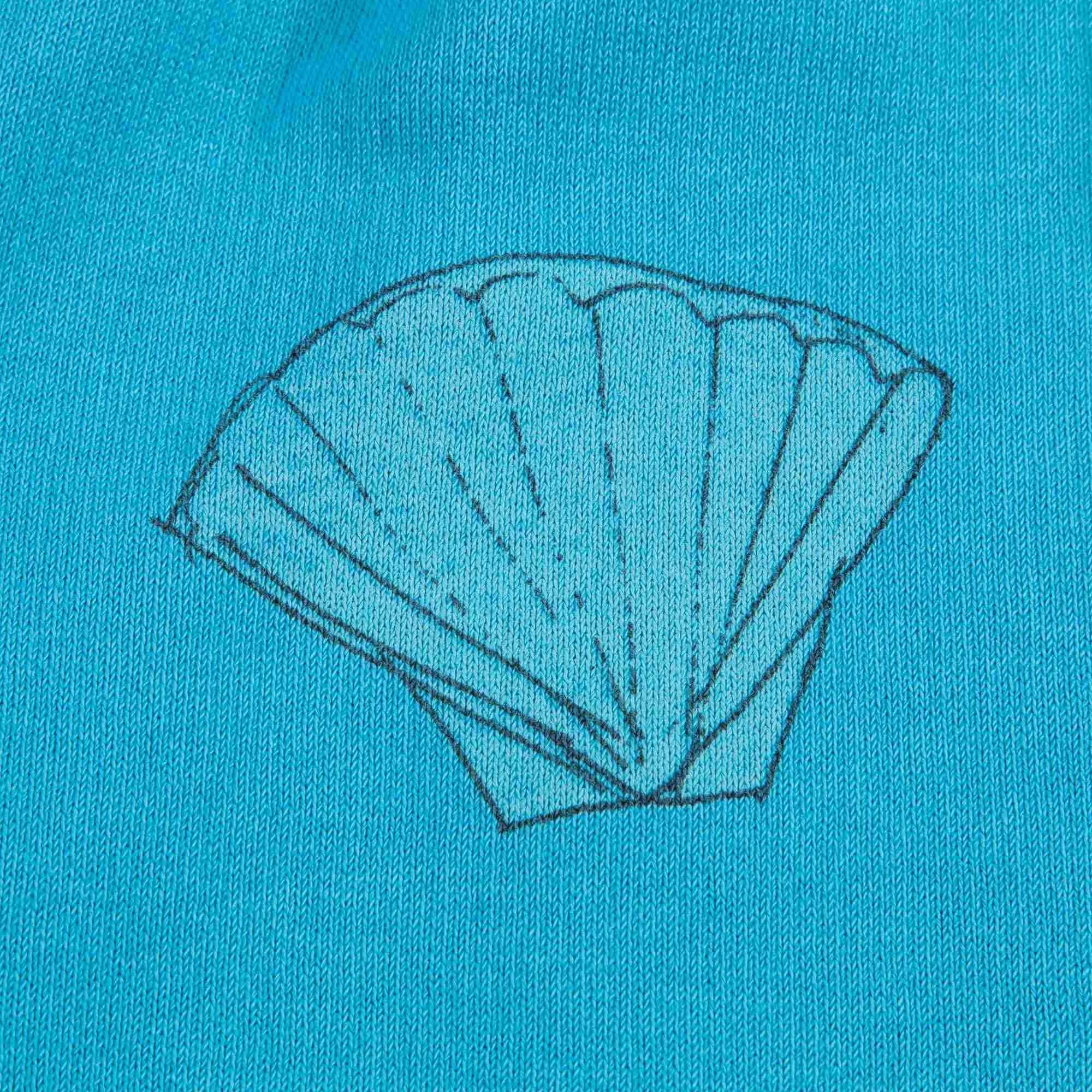 Girls & Boys Blue Shells Cotton Trousers
