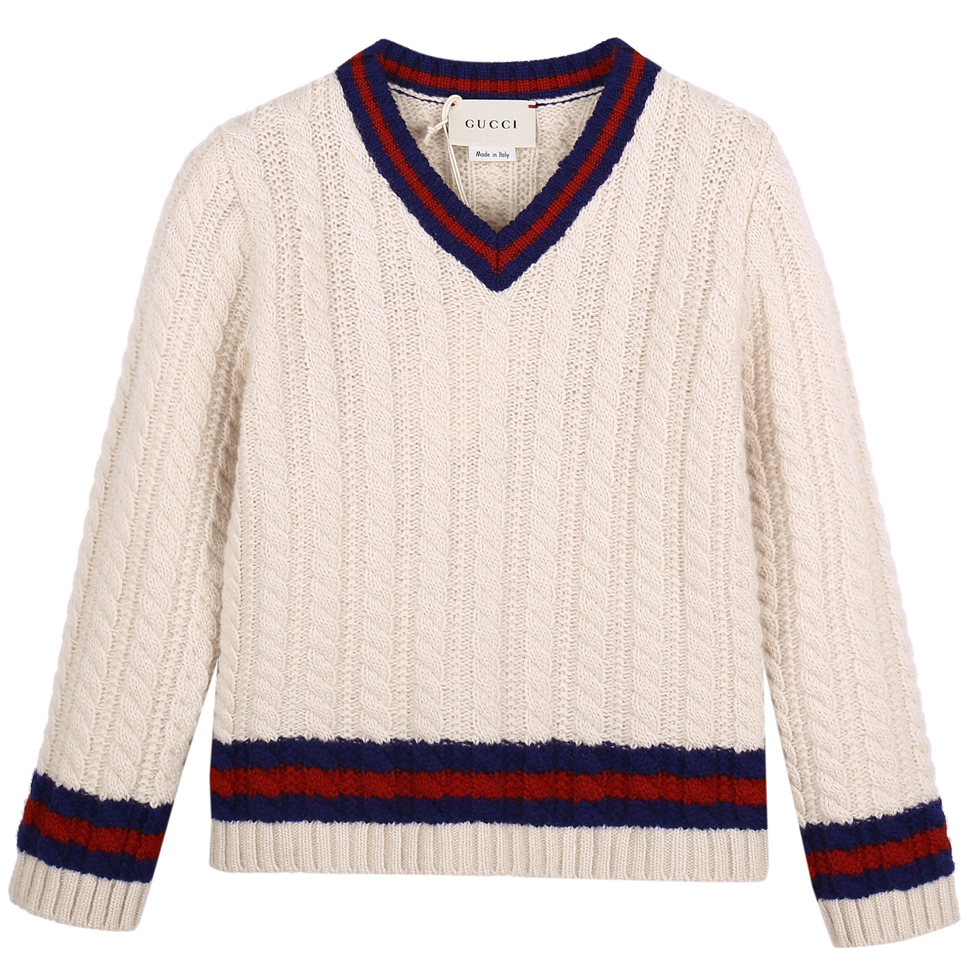 Baby Boys Ivory Cable Knit Sweater