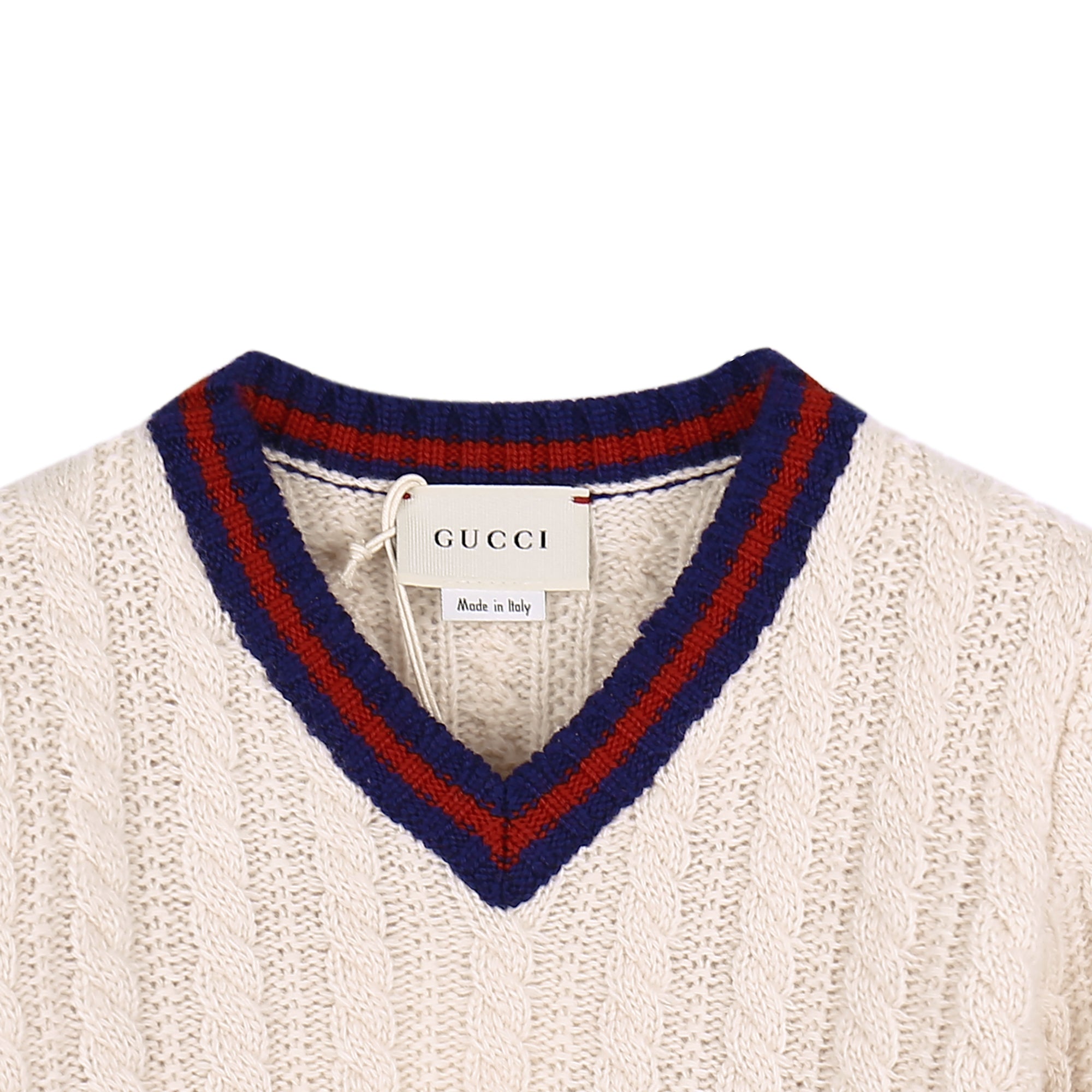 Baby Boys Ivory Cable Knit Sweater