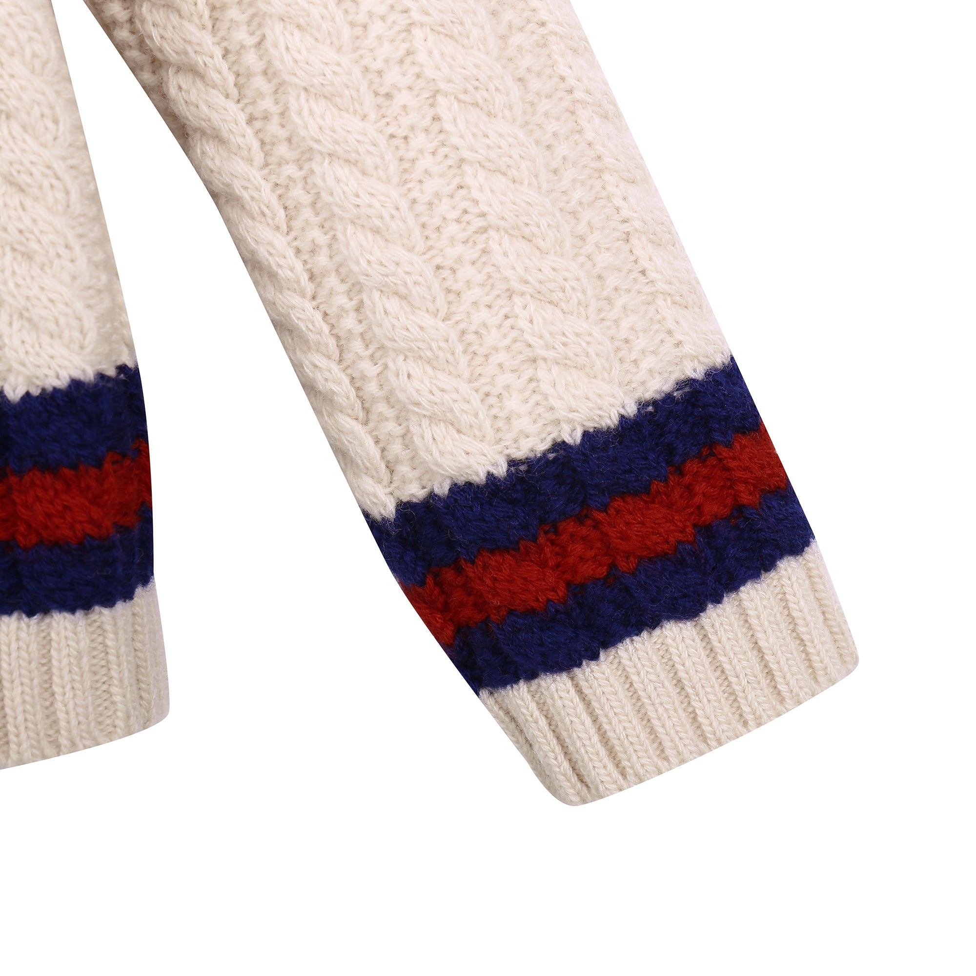 Baby Boys Ivory Cable Knit Sweater