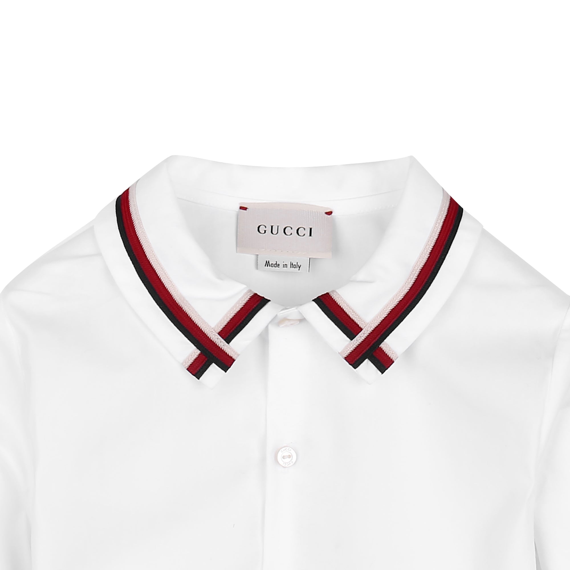 Baby Boys White Cotton Shirt