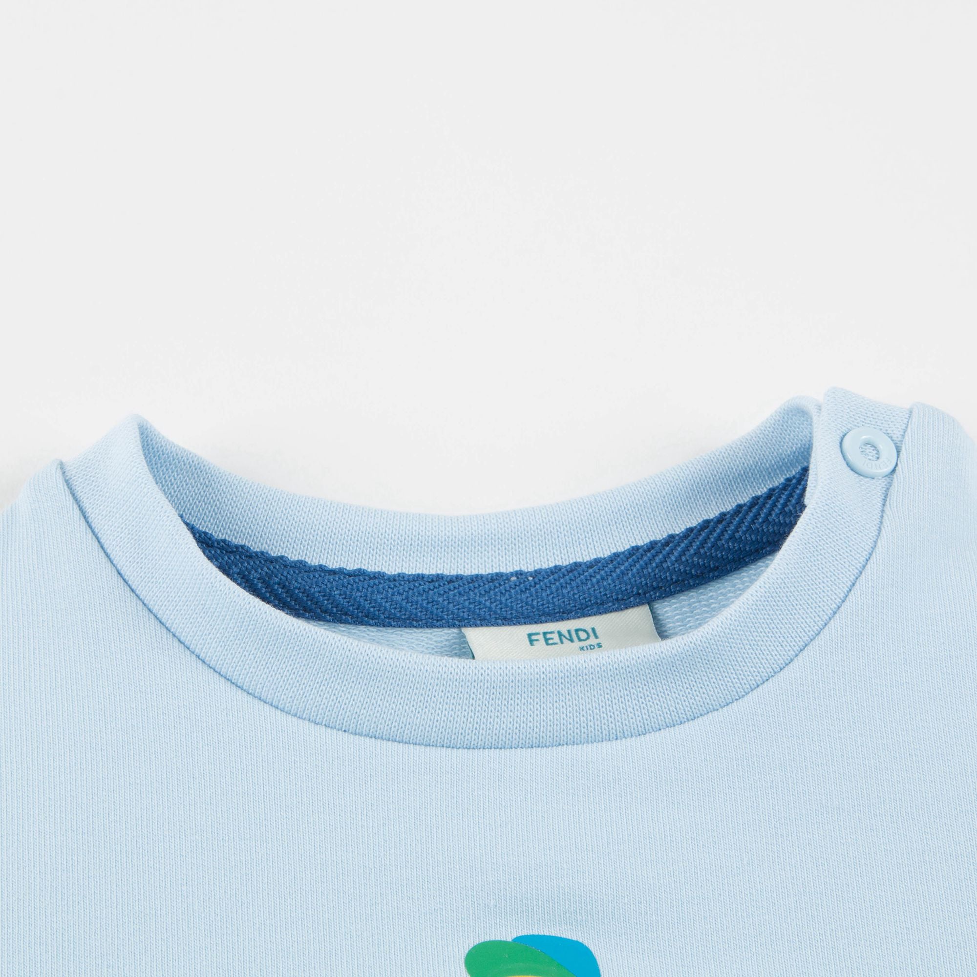 Baby Boys Light Blue Cotton Sweatshirt