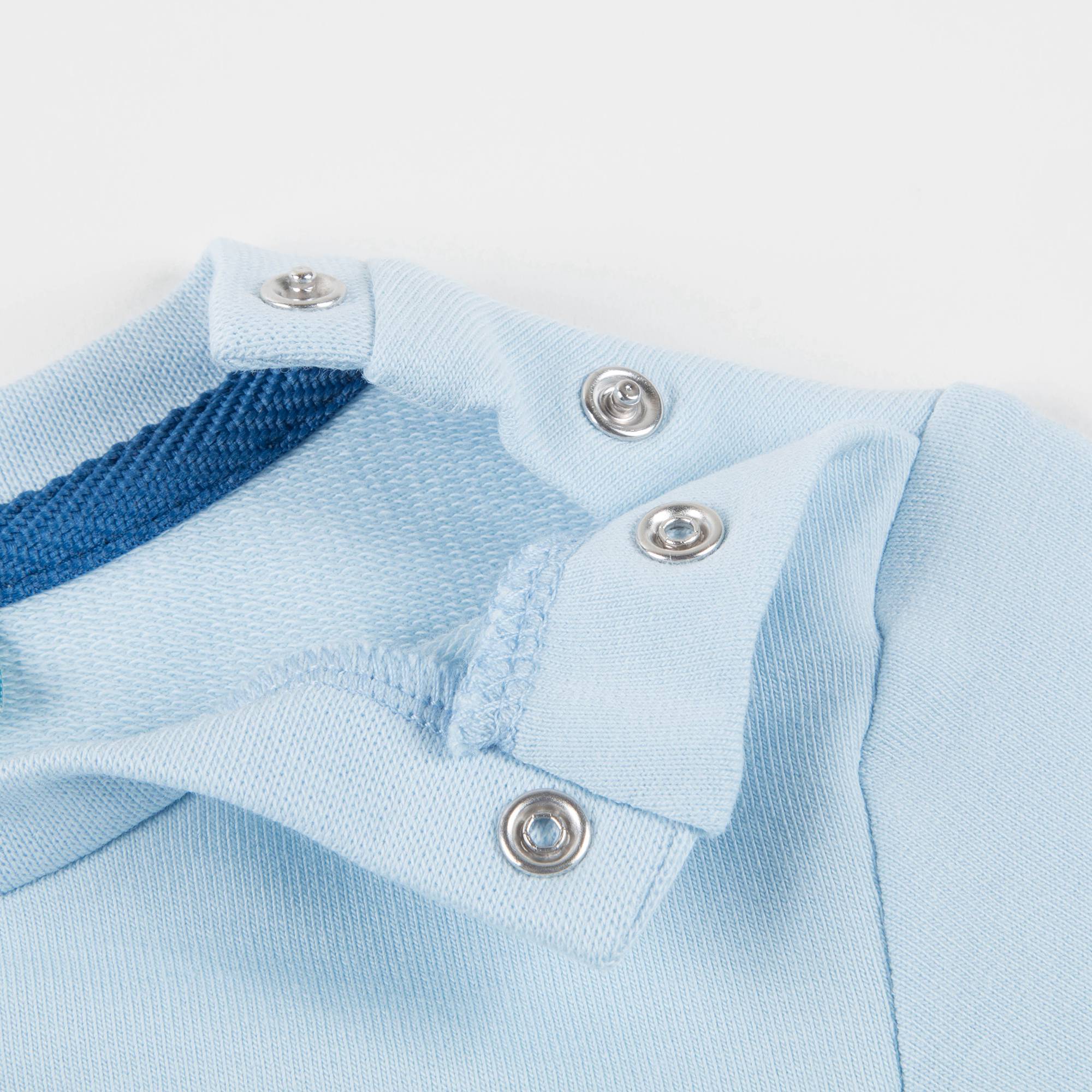 Baby Boys Light Blue Cotton Sweatshirt