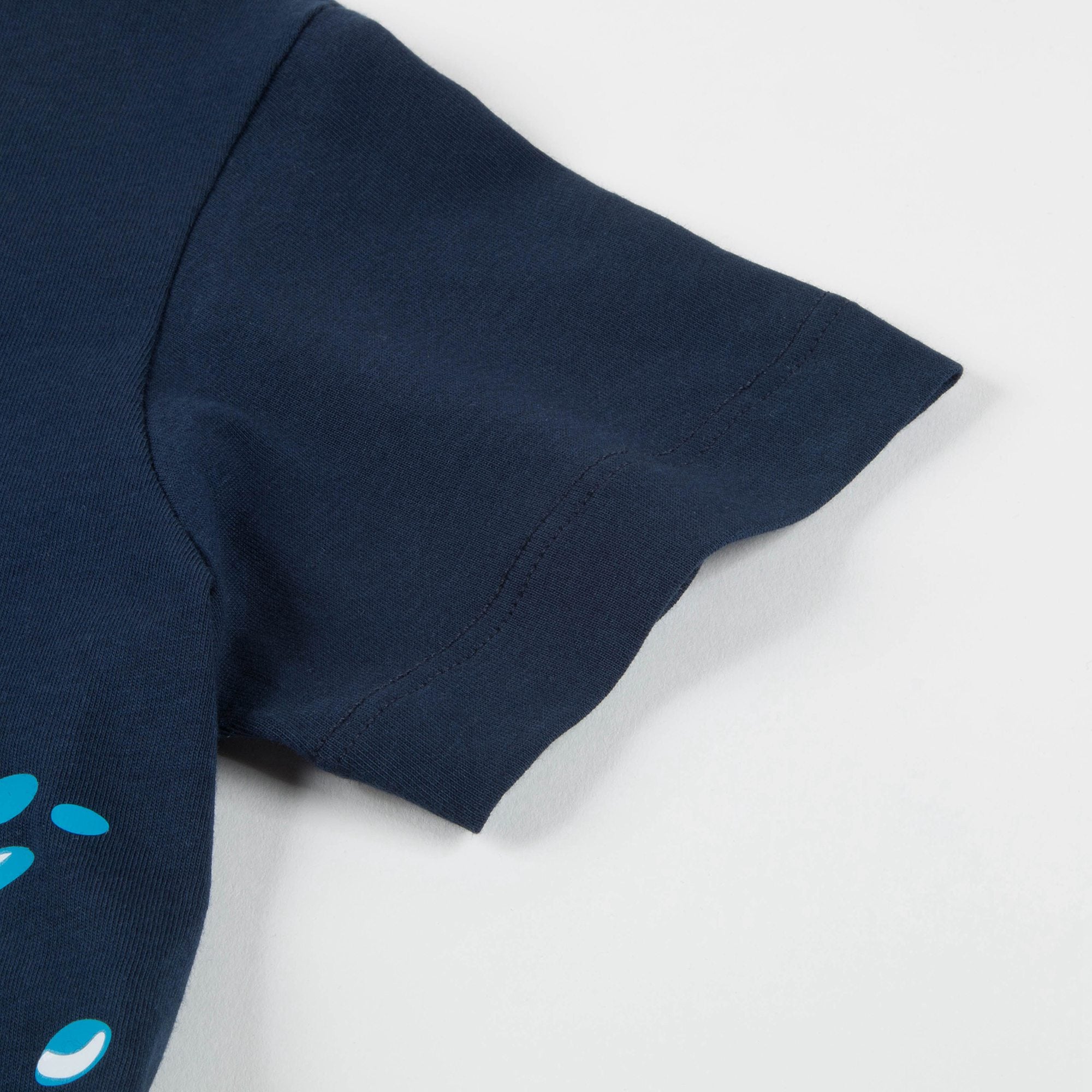 Boys Black Printed Cotton T-shirt