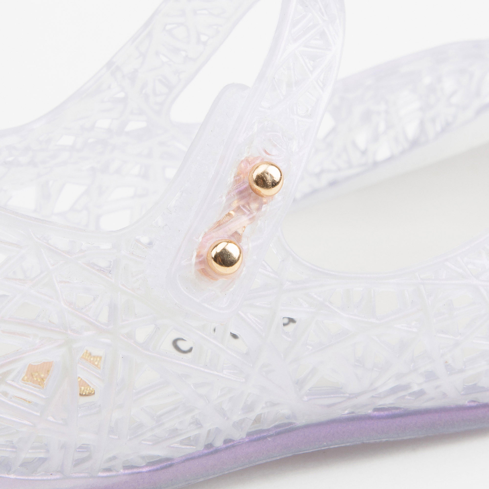 Girls White Nest Jelly Shoes