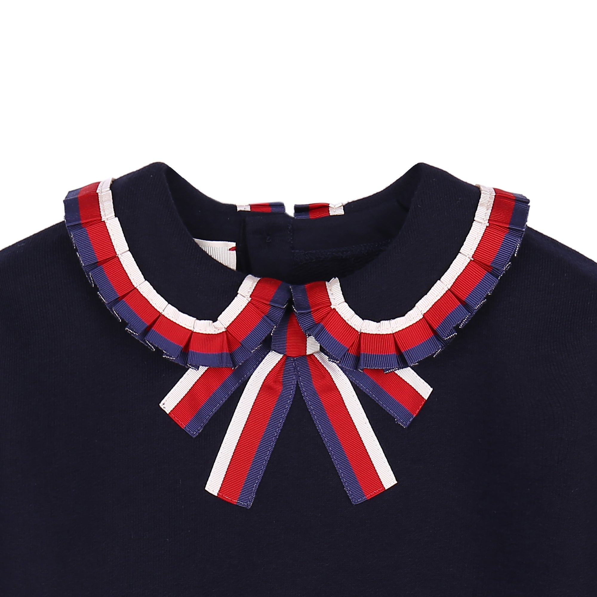 Baby Girls  Navy Blue Ribbon Tracksuit