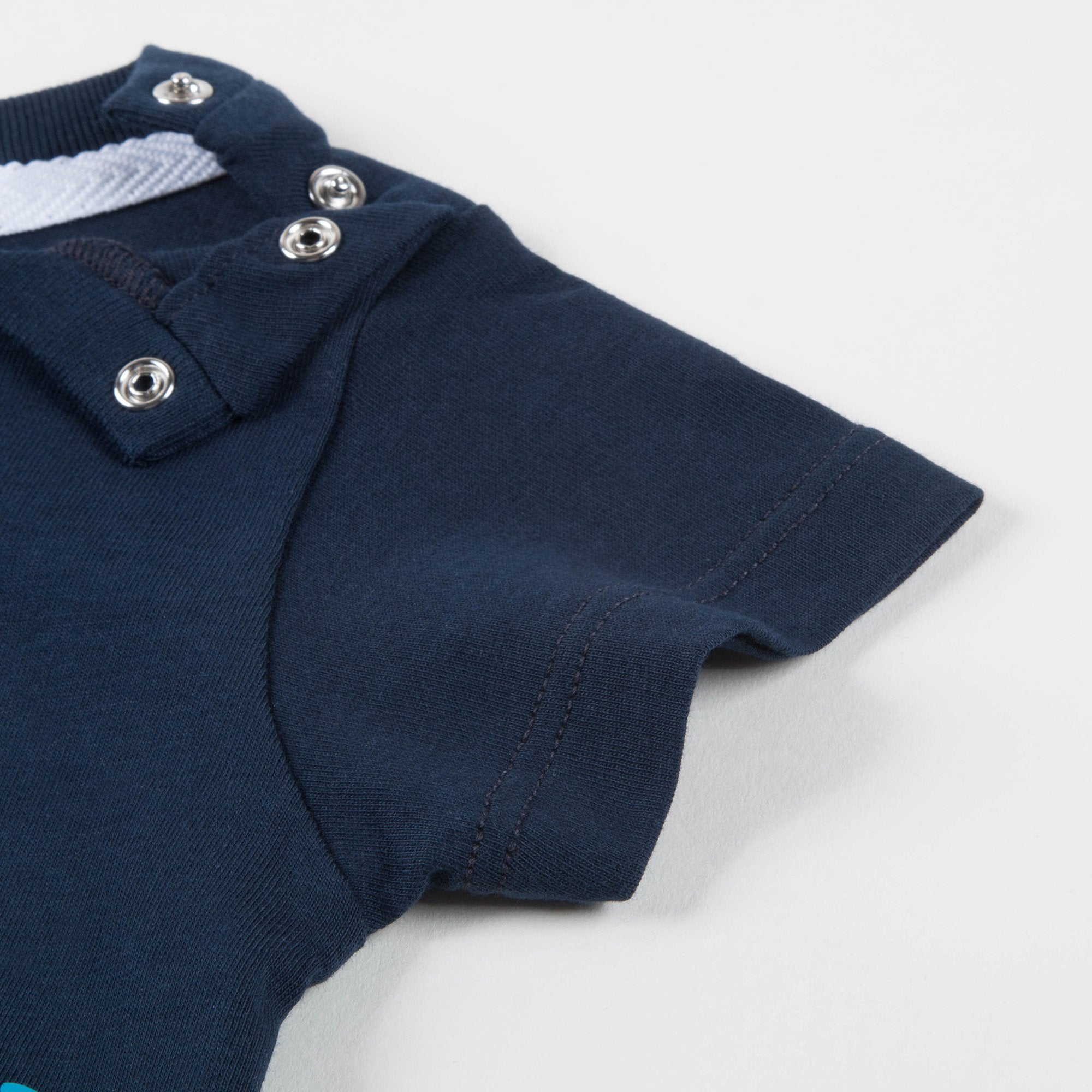 Baby Boys Black Printed Cotton T-shirt