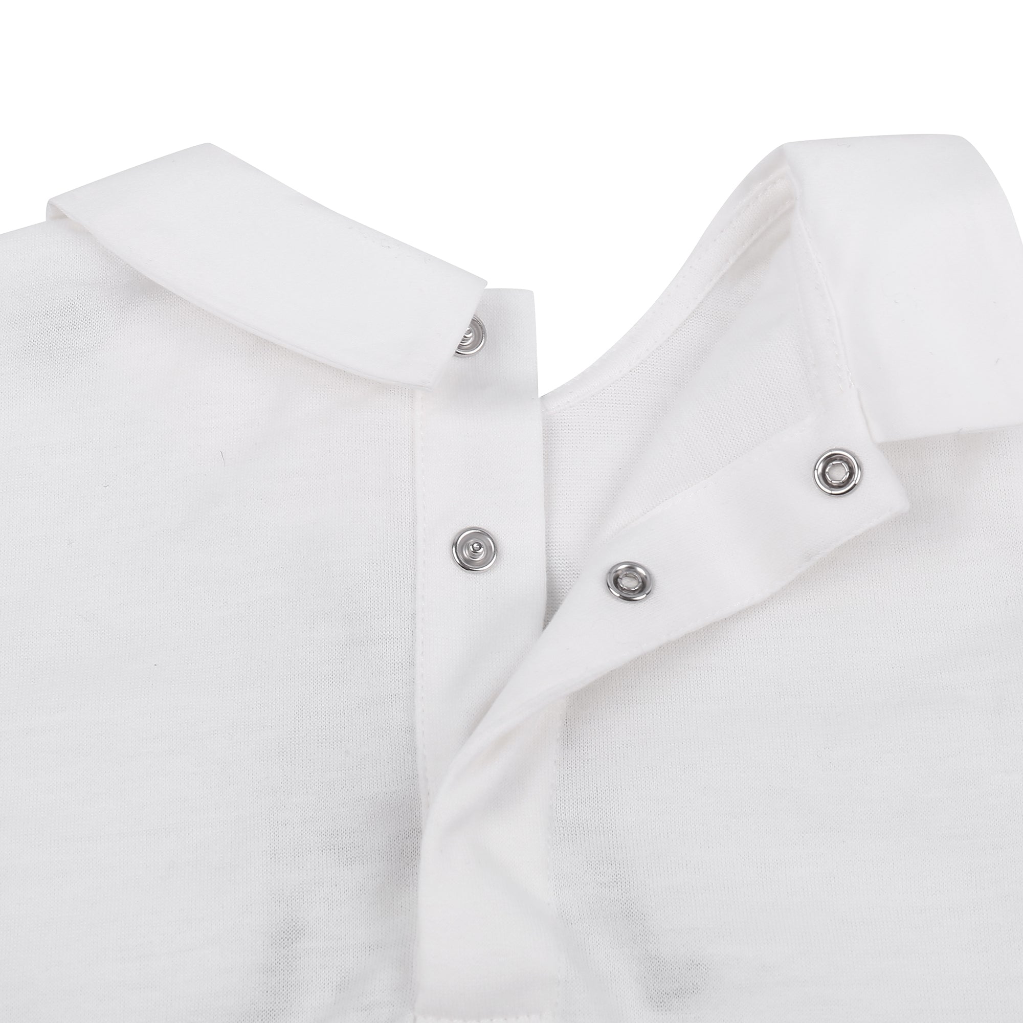 Baby White Dog Babygrow With Collar