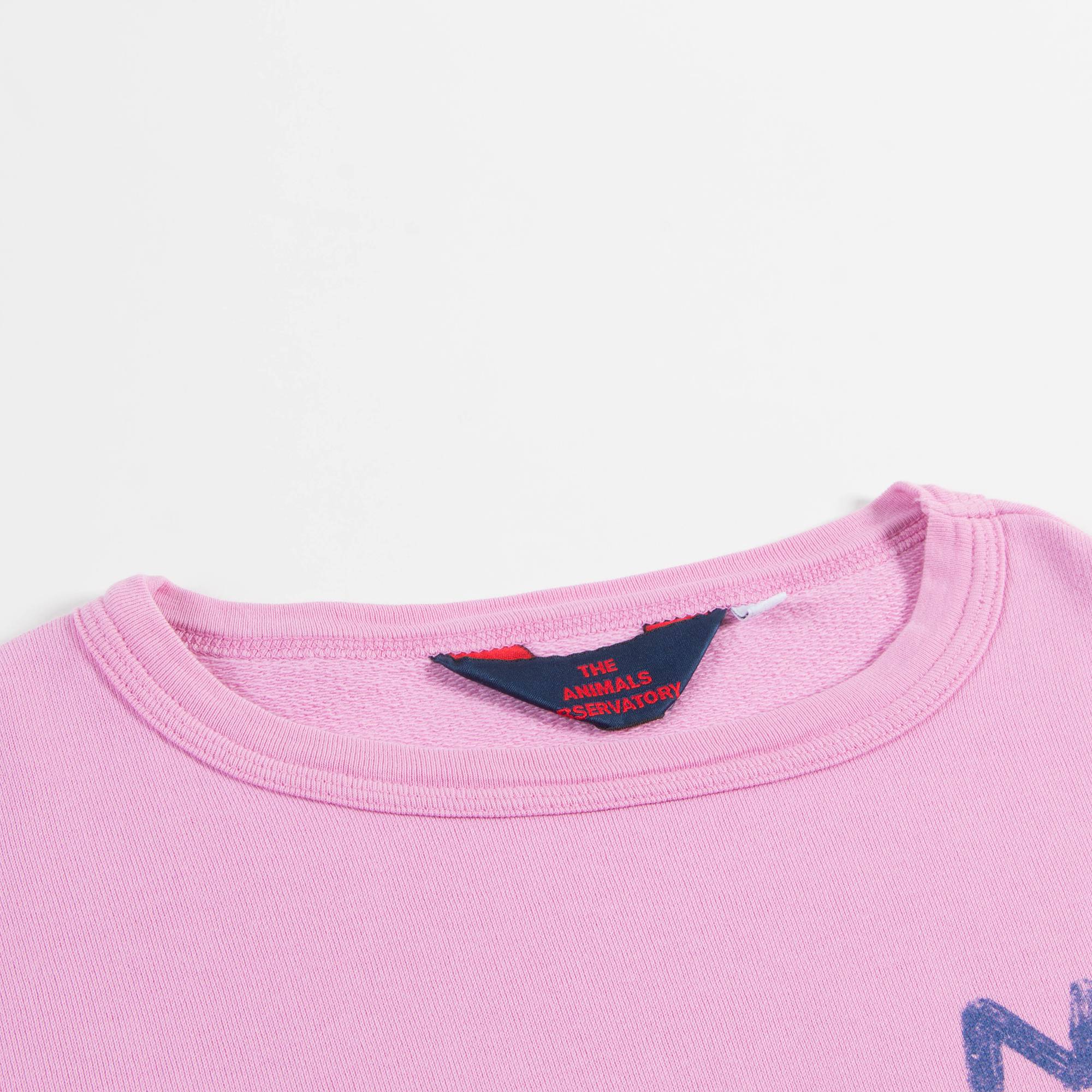 Girls Fuchsia Tree Cotton Sweatshirt