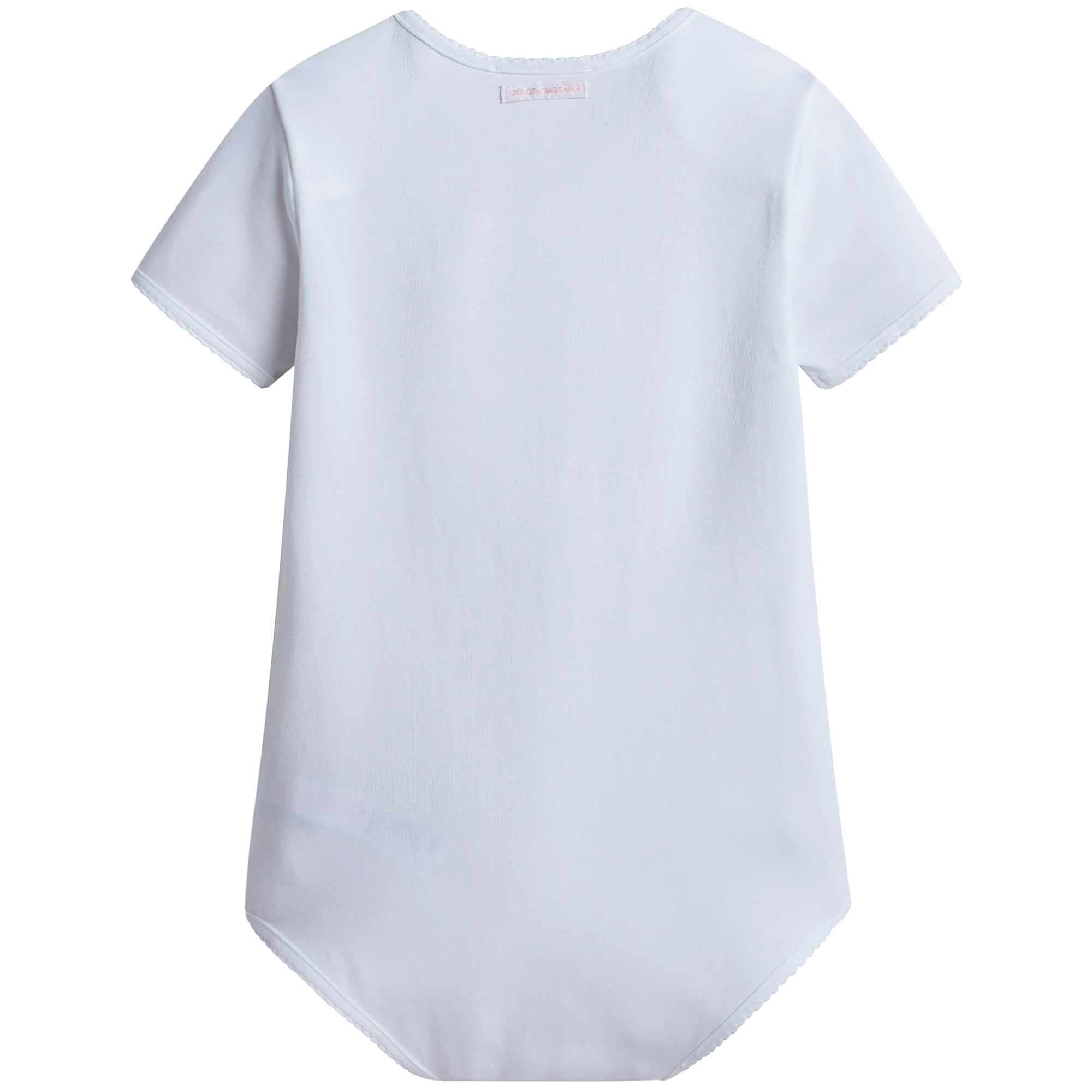 Baby Girls White Fancy Printed Bodysuit & Bib Gift Box Set