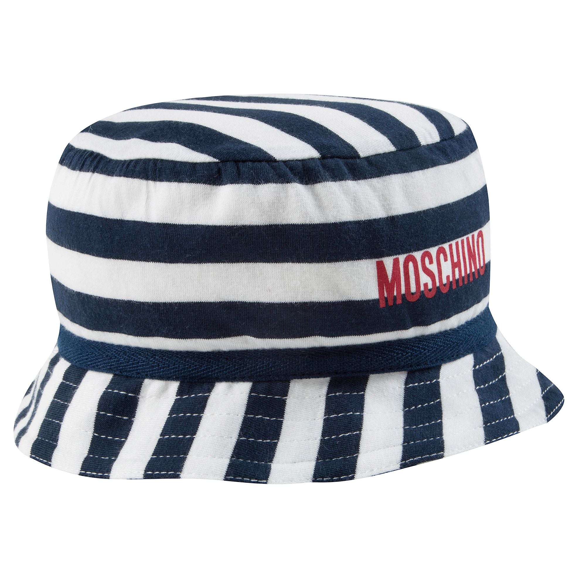 Baby Boys Bloe Stripes Cotton Teddy Bear Babysuit