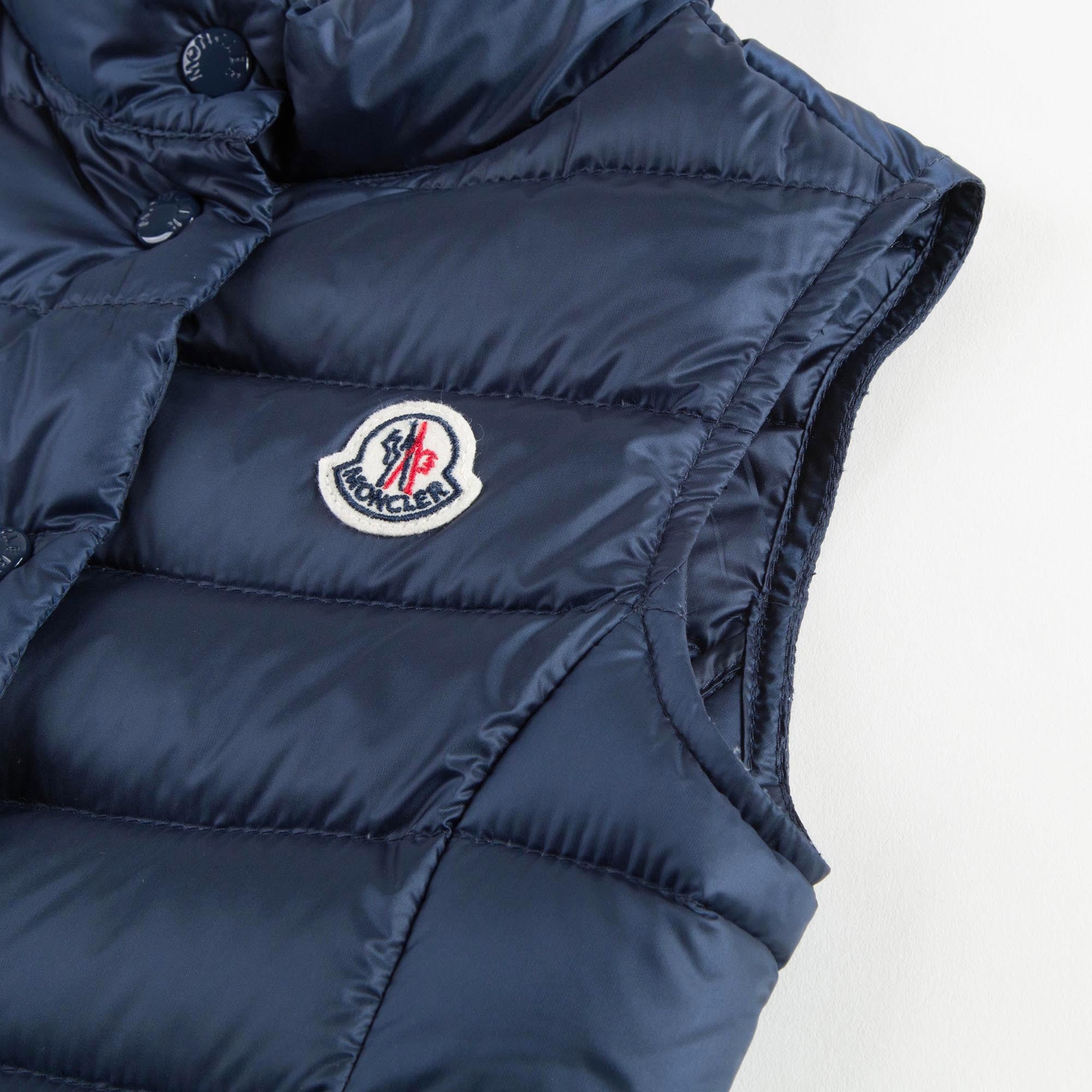 Baby Girls Blue 'Liane' Down Padded Gilet