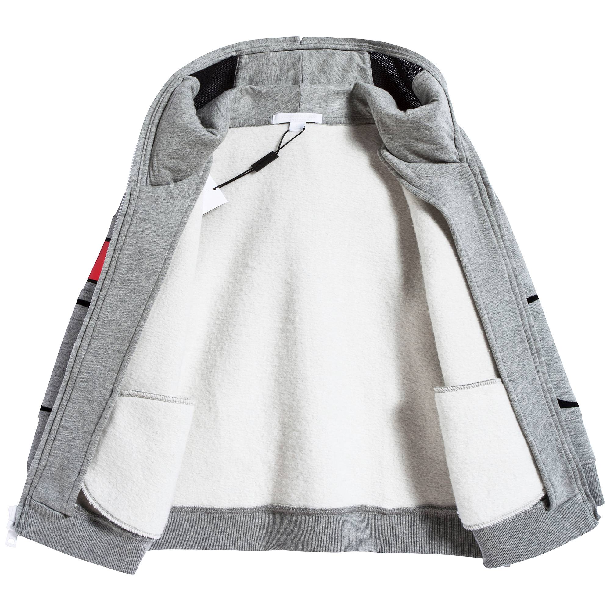 Boys Grey Melange Cotton Sweatshirt