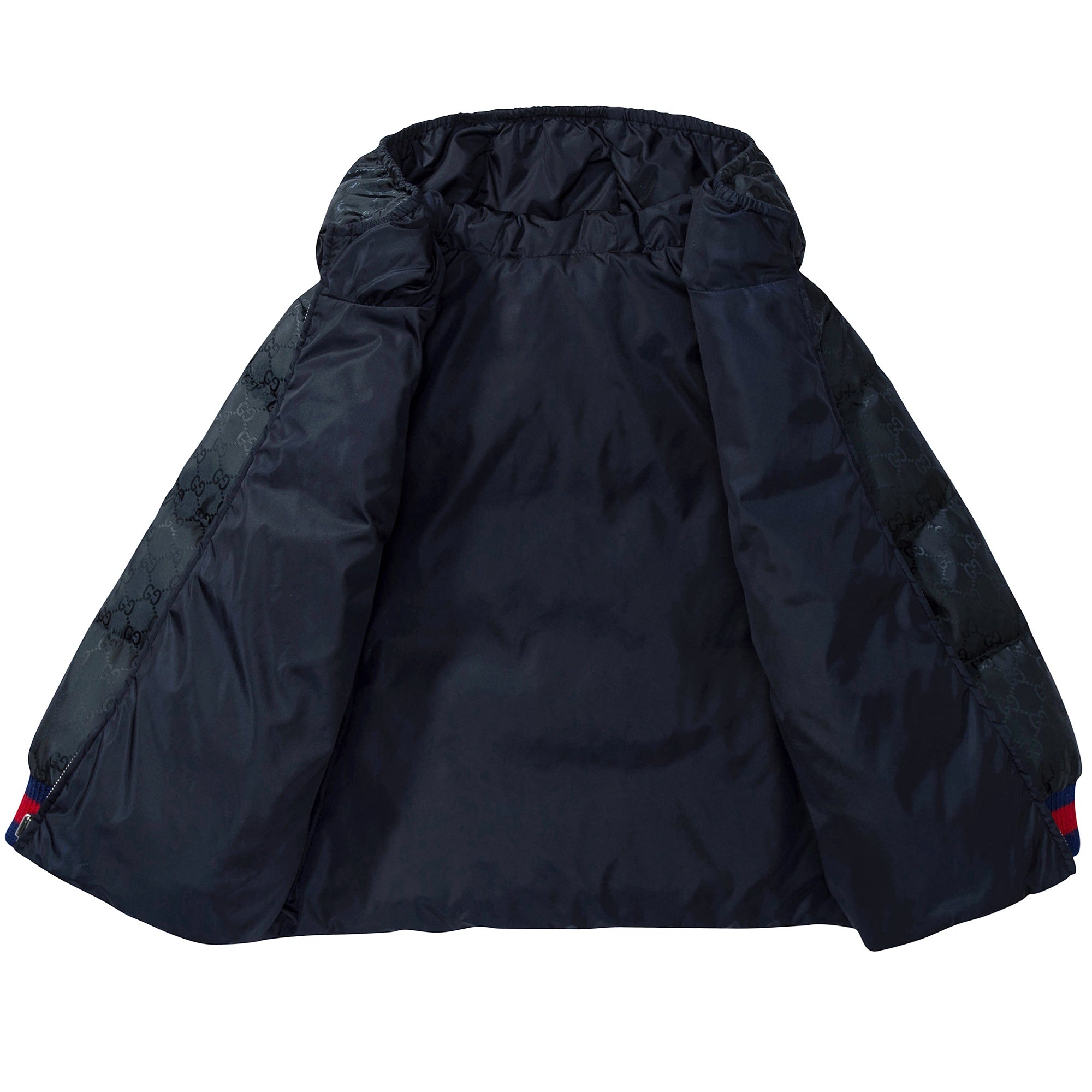 Baby Boys Blue Reversible Down Coat