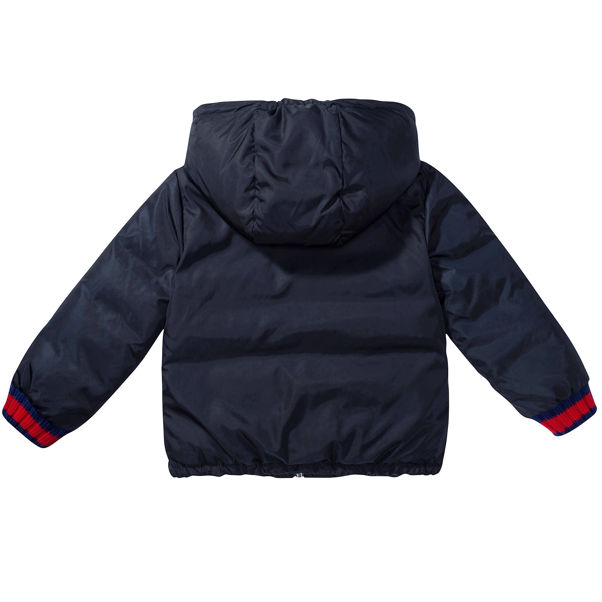 Boys Blue Reversible Down Coat