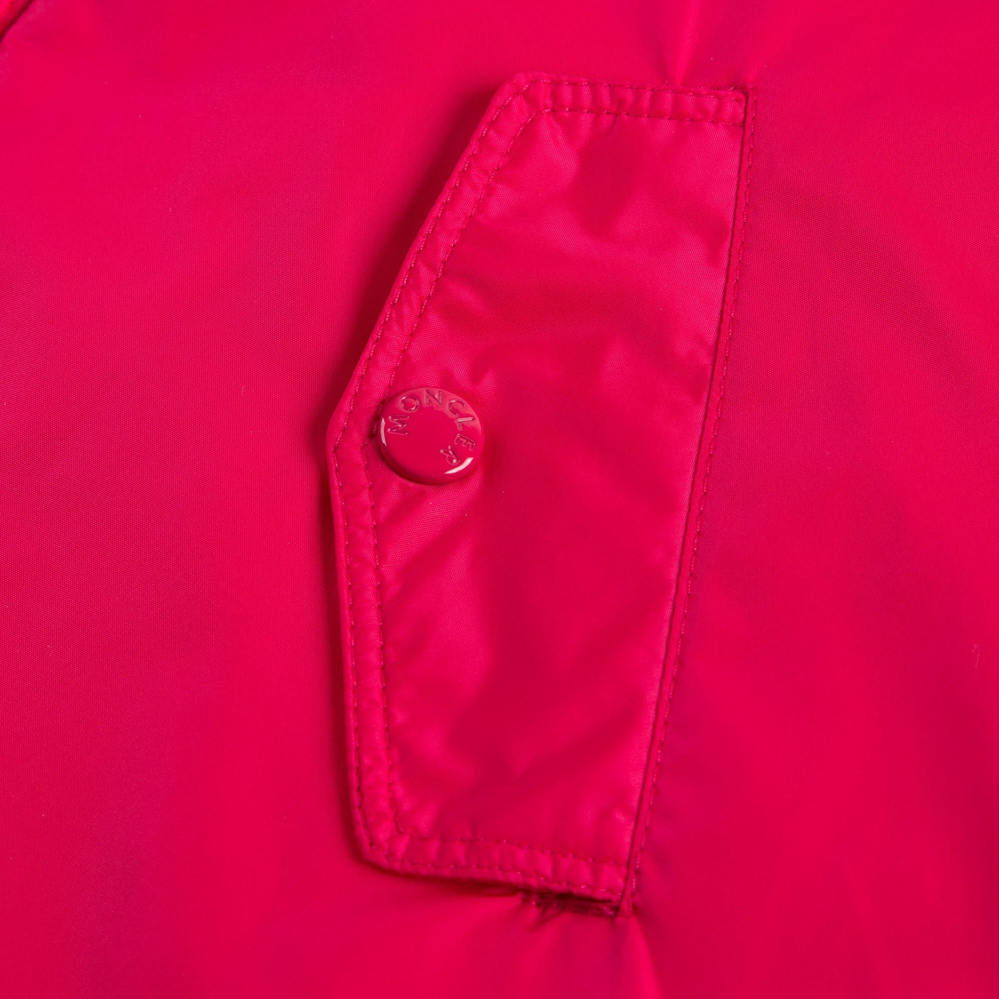 Baby Girls Dark Pink Windbreaker Jacket