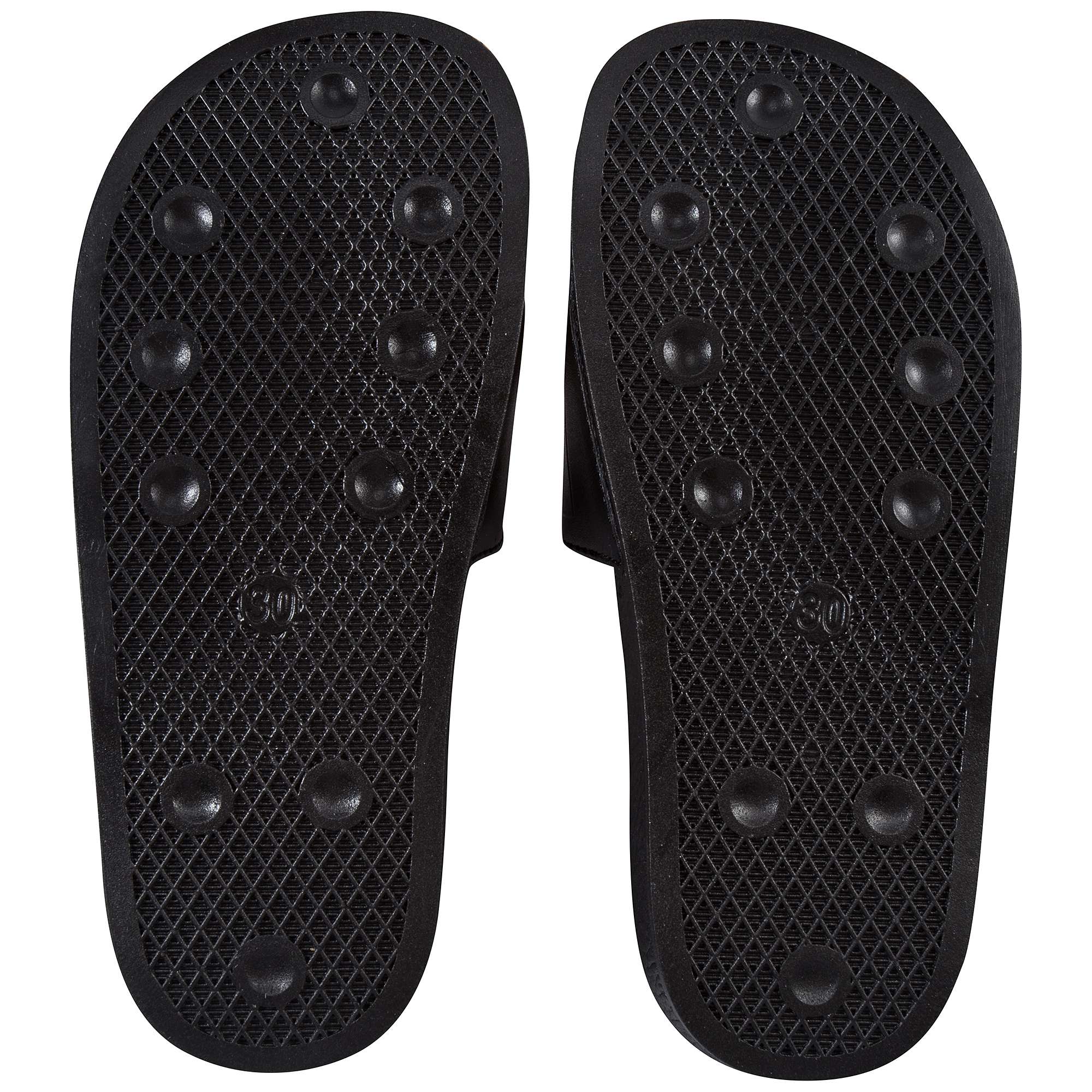 Boys Black Logo Sandals