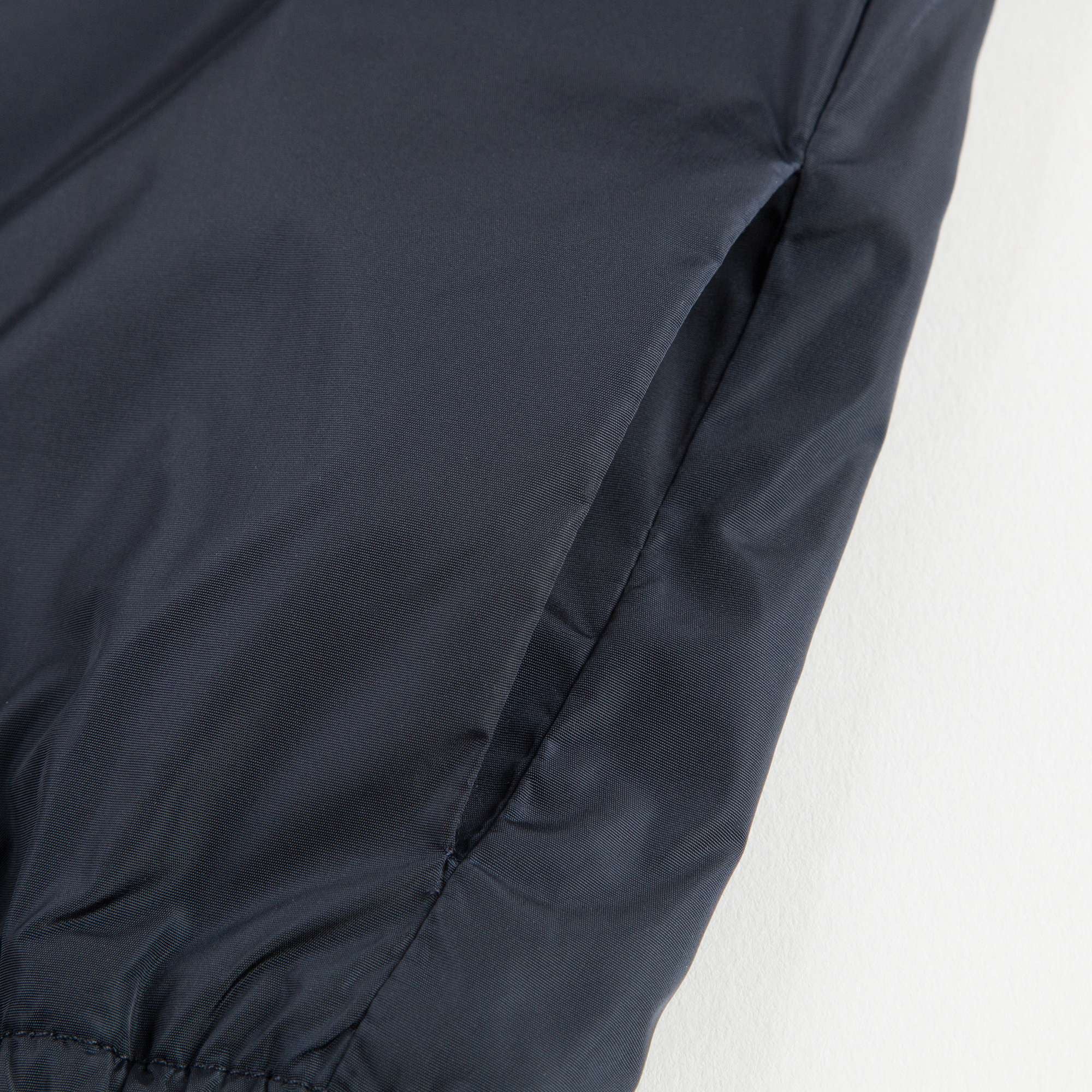 Baby Girls Dark Blue Windbreaker Jacket With Flounces