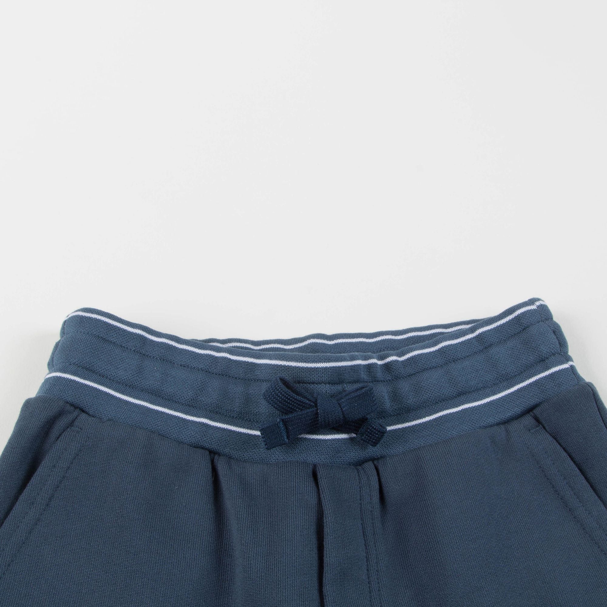 Boys Blue Logo Cotton Shorts