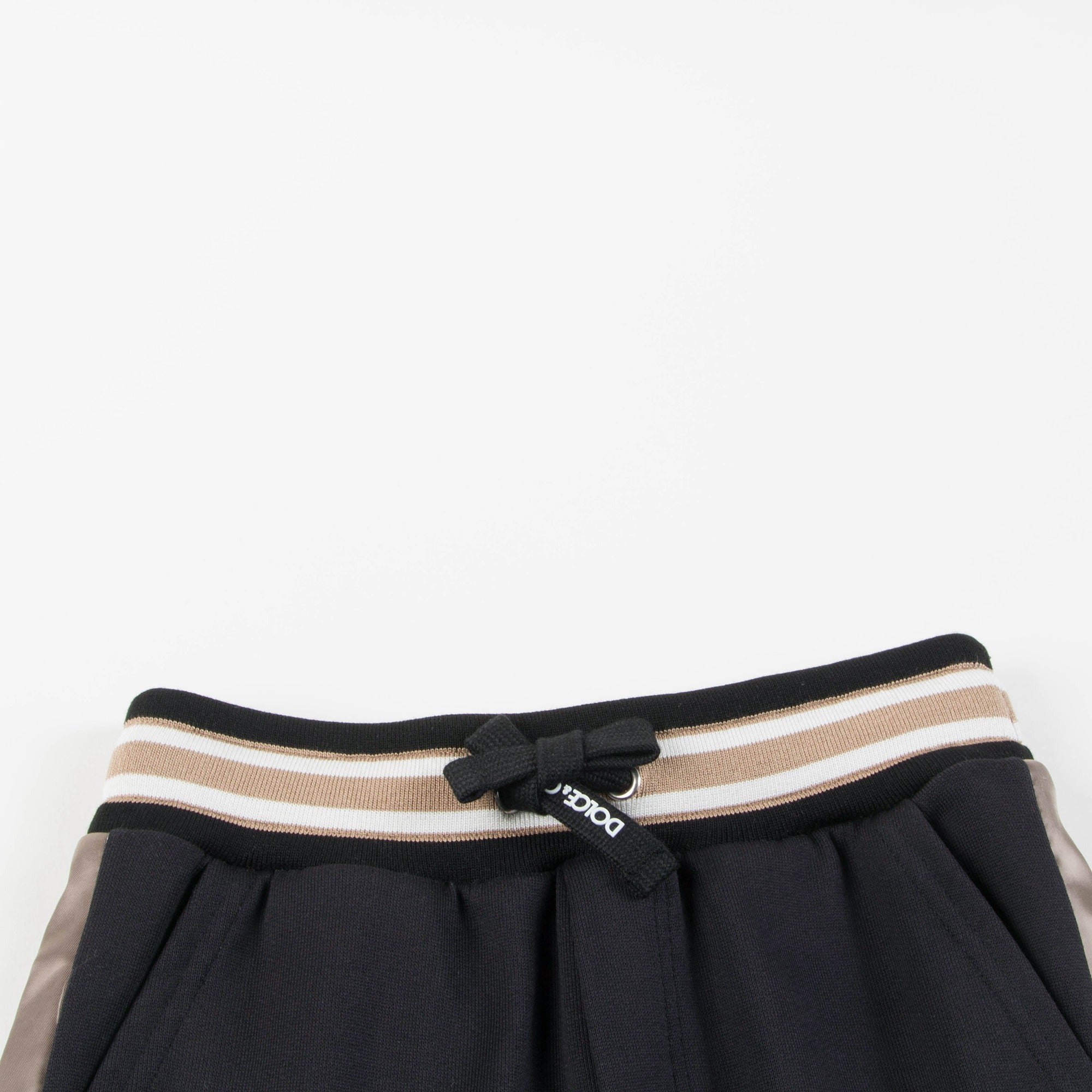 Boys Black "Leopard Printed" Cotton Shorts
