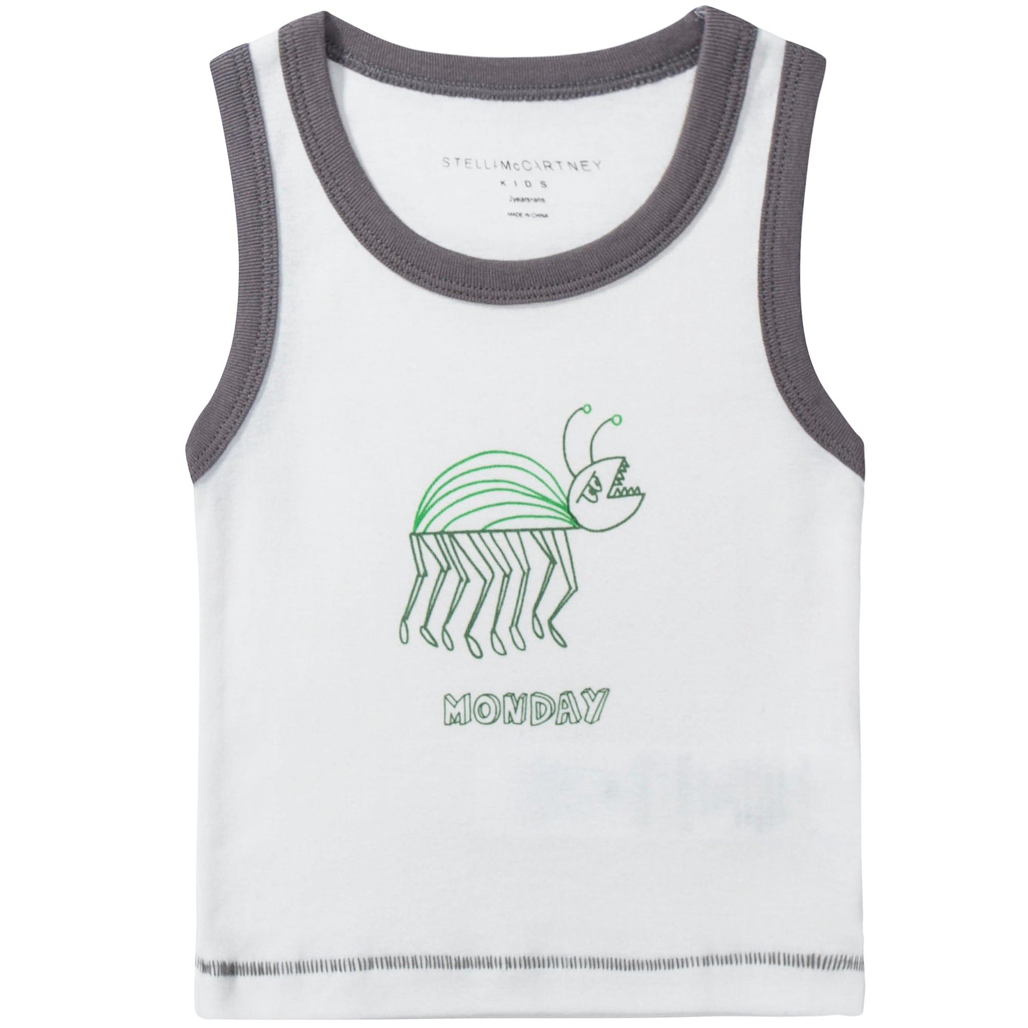 Boys  White  Organic  Cotton Vests 7 Pack Gift Set