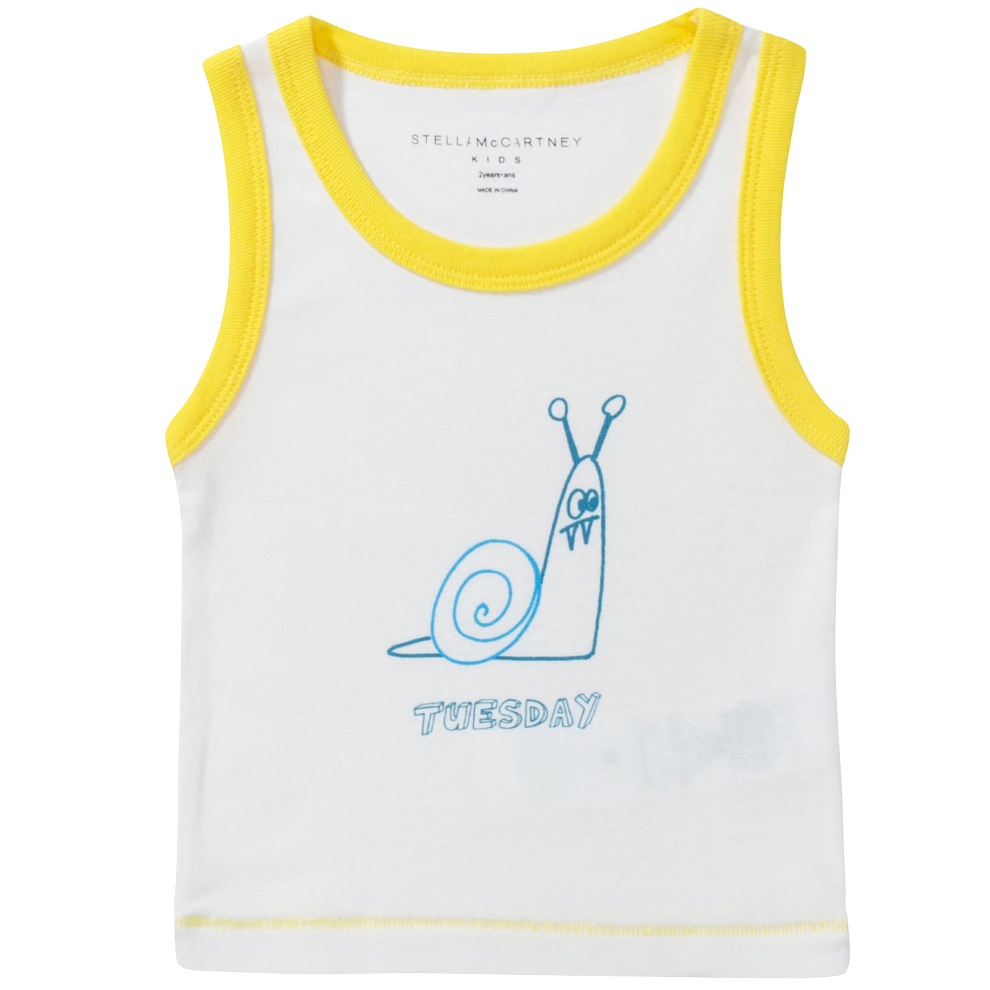 Boys  White  Organic  Cotton Vests 7 Pack Gift Set