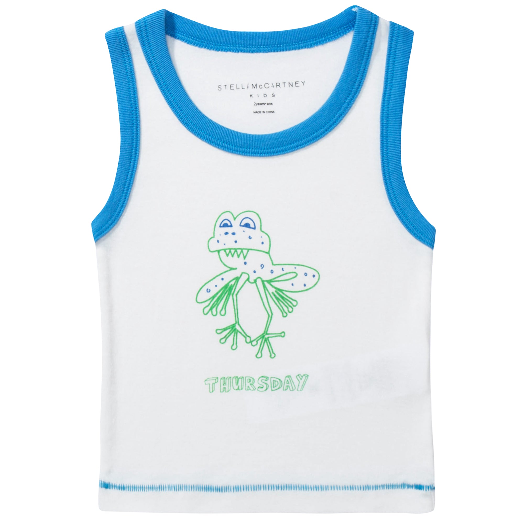 Boys  White  Organic  Cotton Vests 7 Pack Gift Set