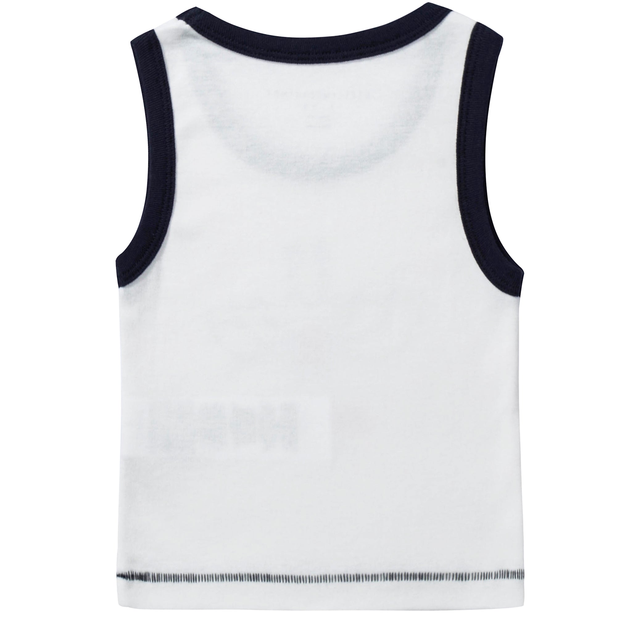 Boys  White  Organic  Cotton Vests 7 Pack Gift Set