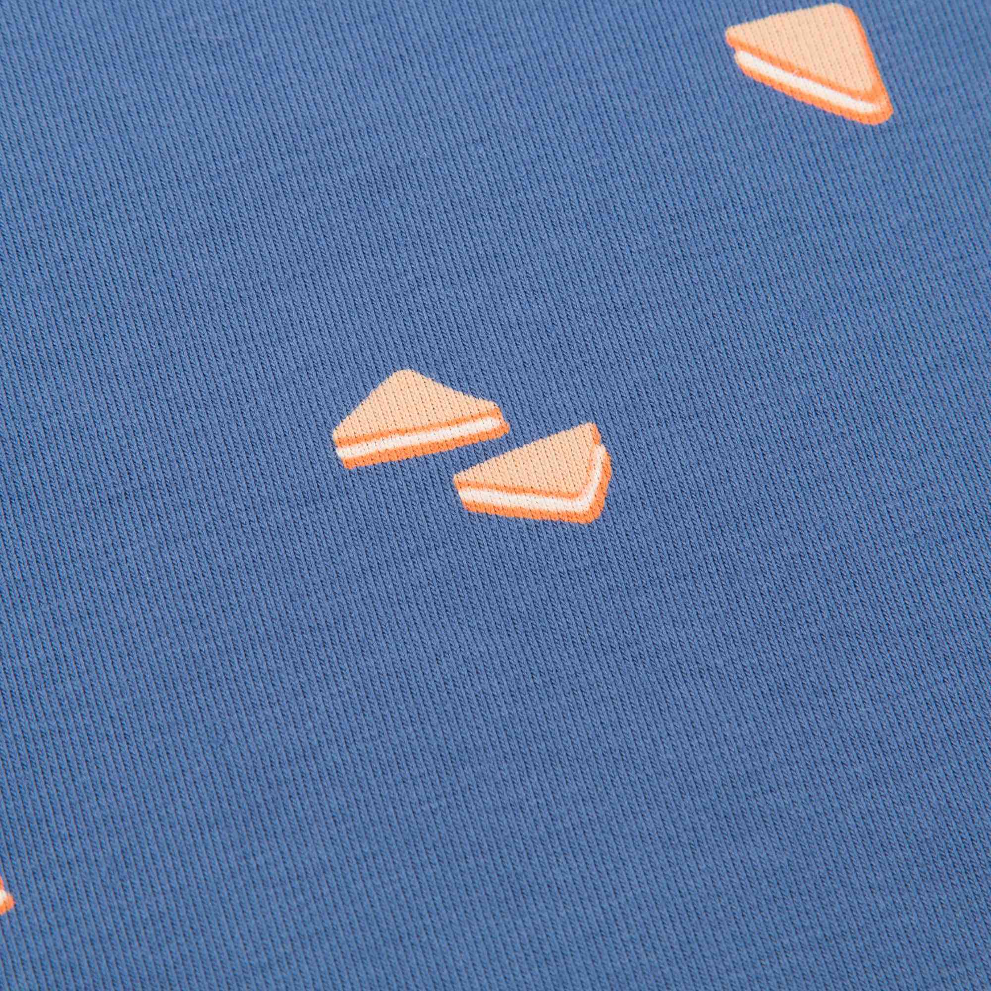 Girls Light Navy Pima Cotton Dress