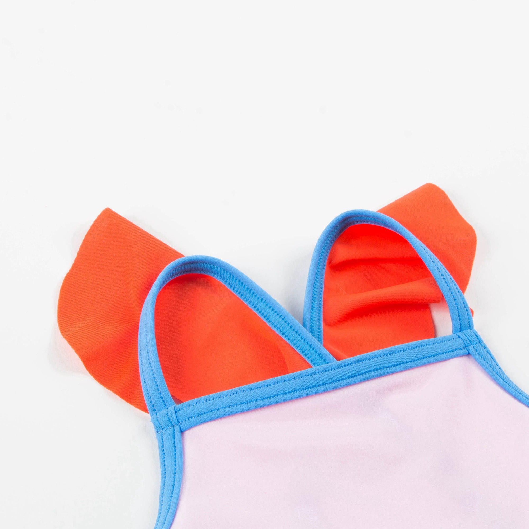 Girls Light Pink Polyamide Swimwear