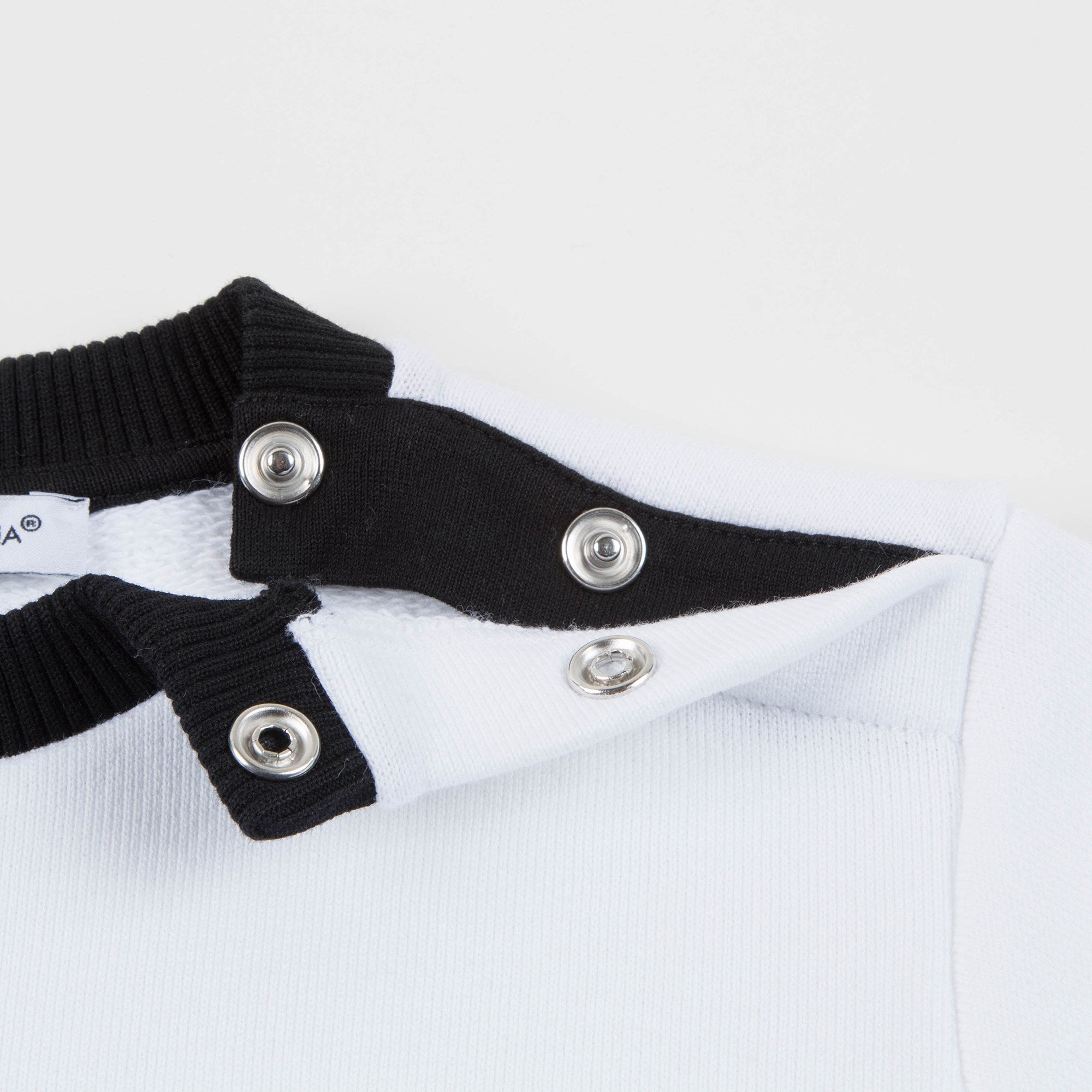 Baby Boys White "DG" Cotton Sweatshirt