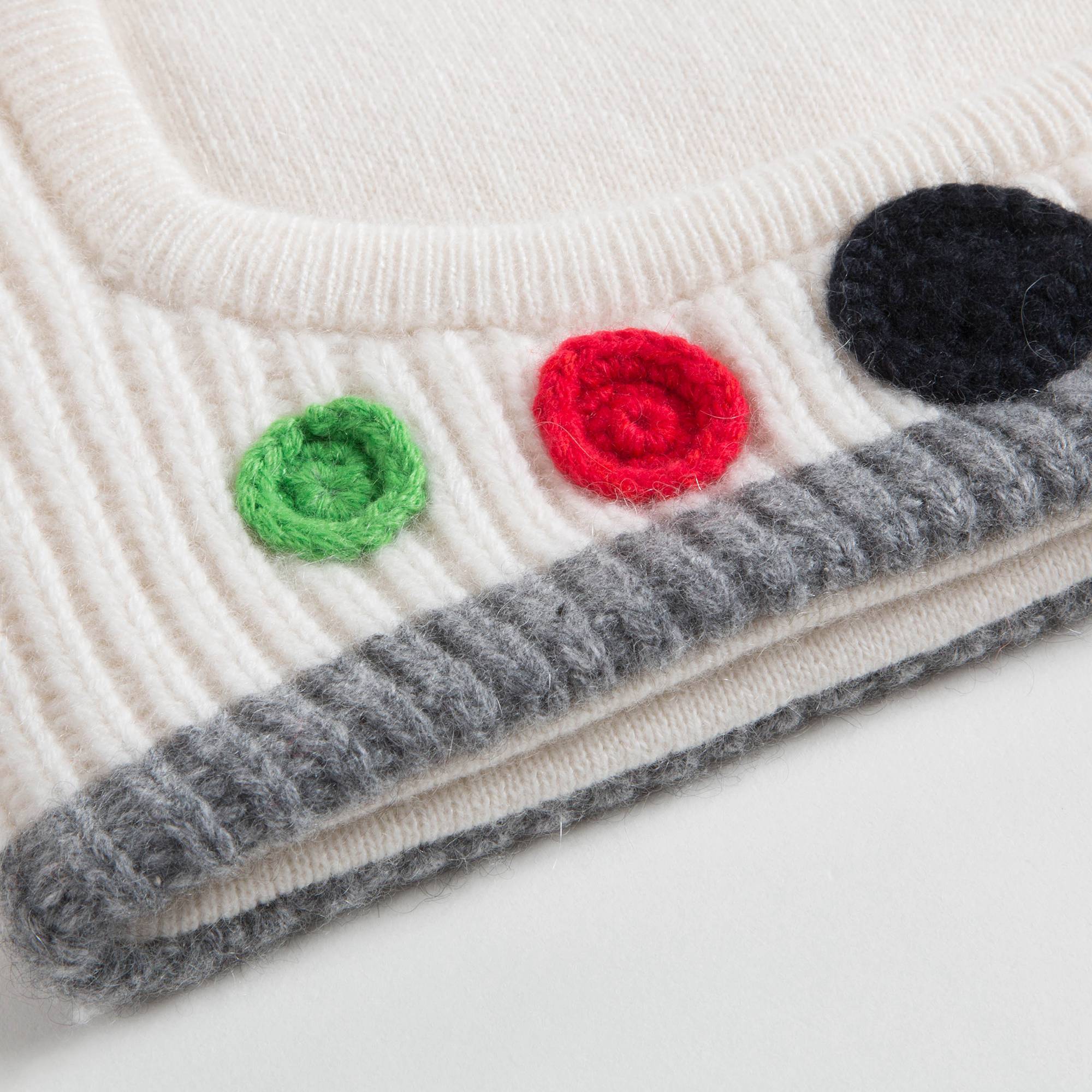 Boys & Girls White Cashmere Hat