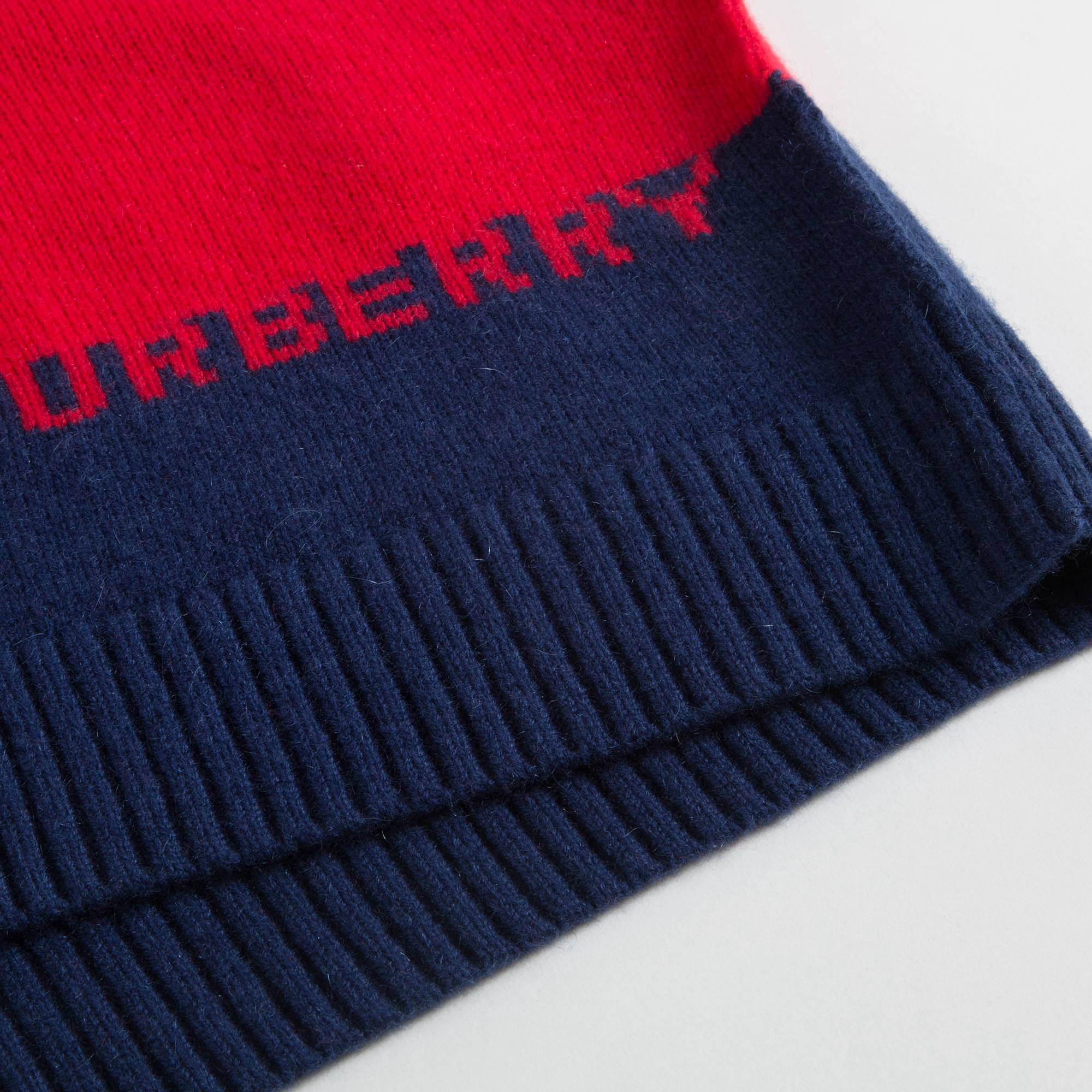 Boys Bright Red Cashmere Sweater