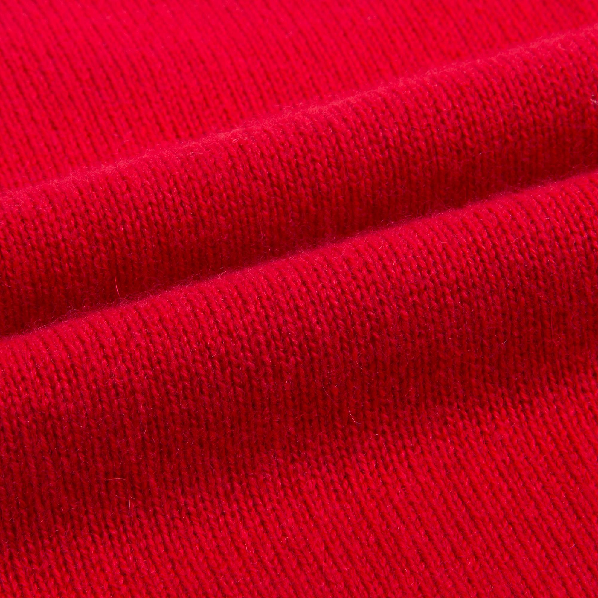 Boys Bright Red Cashmere Sweater