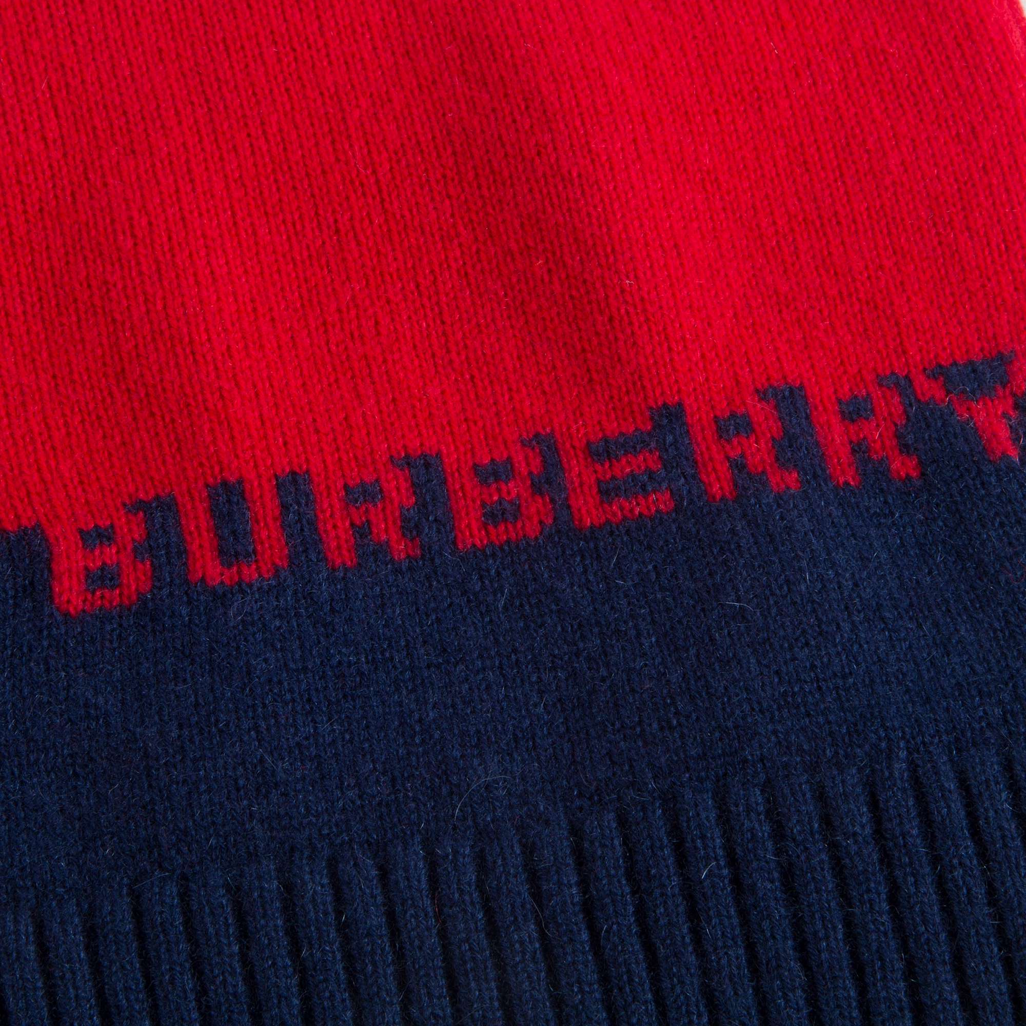 Boys Bright Red Cashmere Sweater