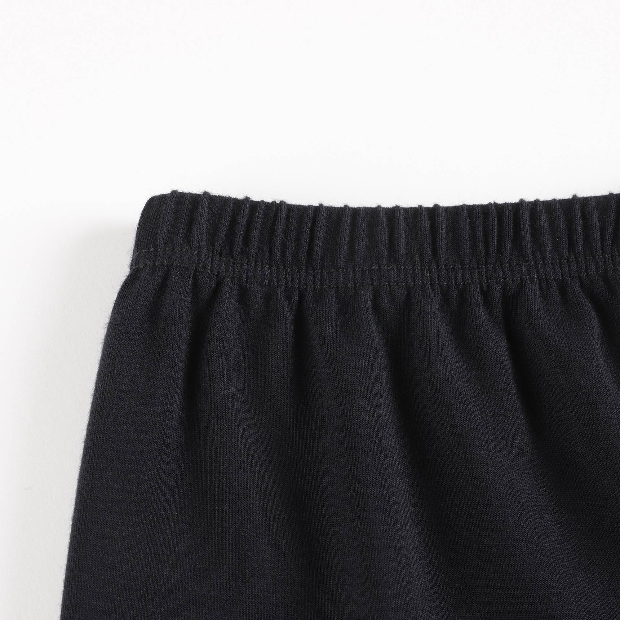 尼龙小黑裙+黑色莫代尔轻薄安全裤套装