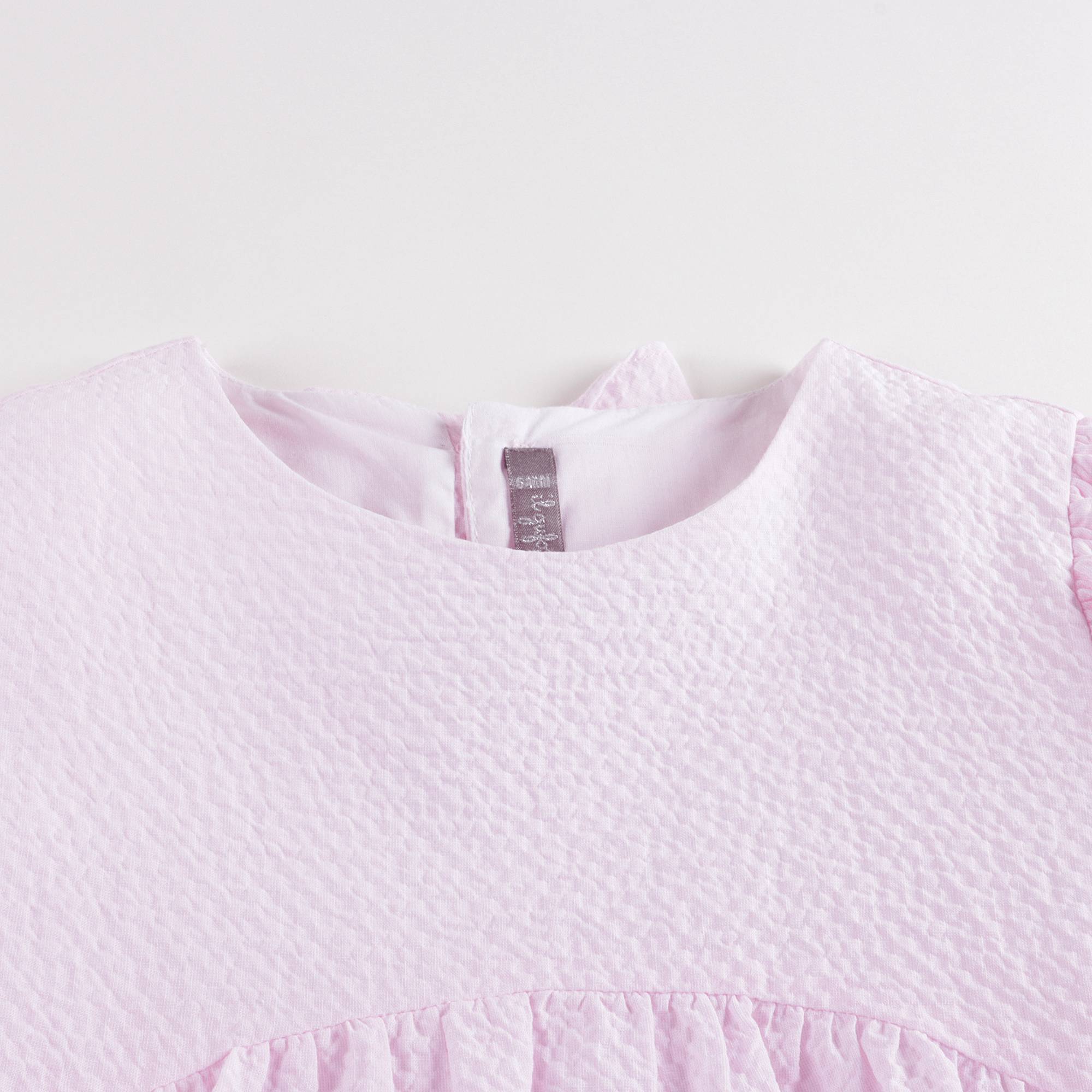 Robe rose en coton pour filles