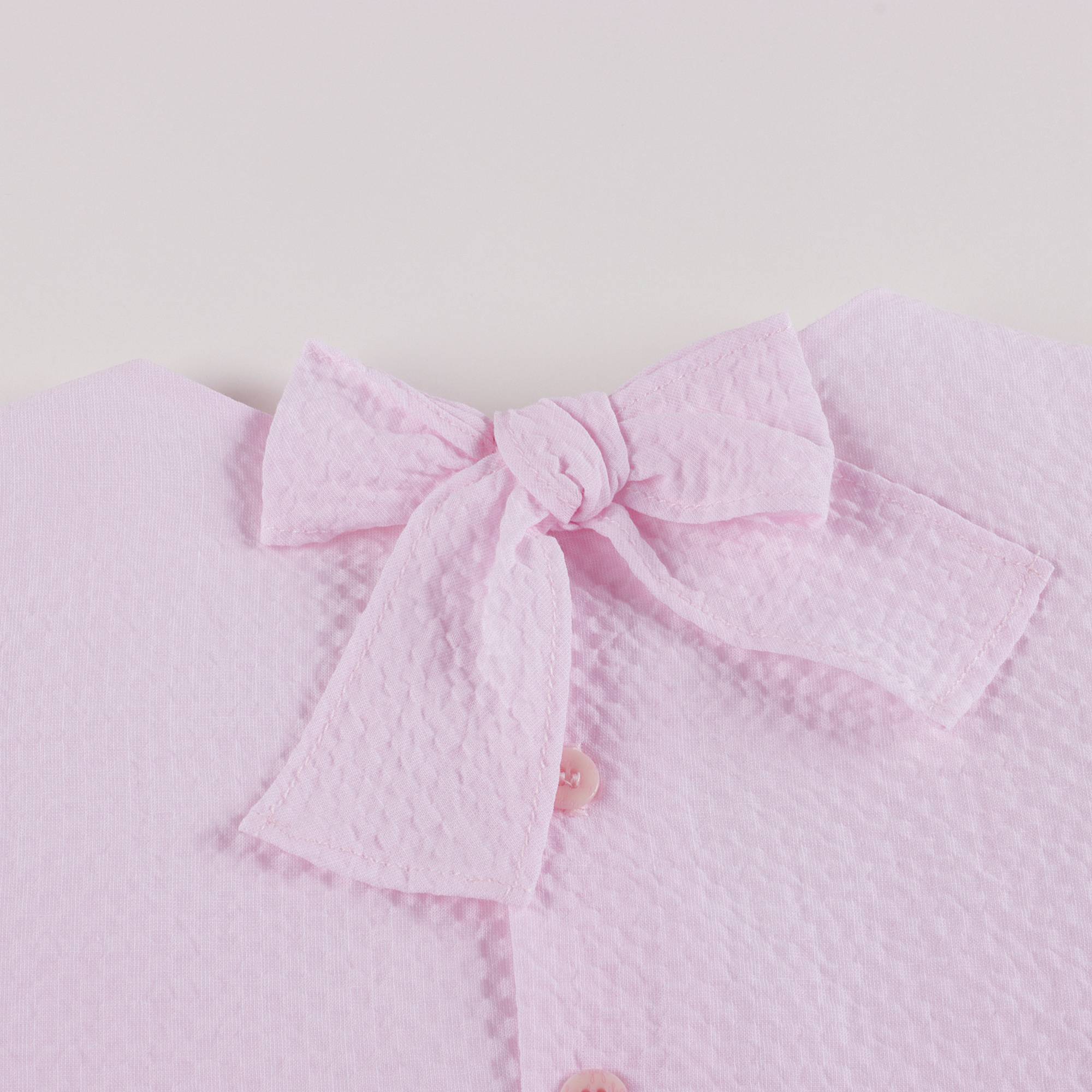 Robe rose en coton pour filles