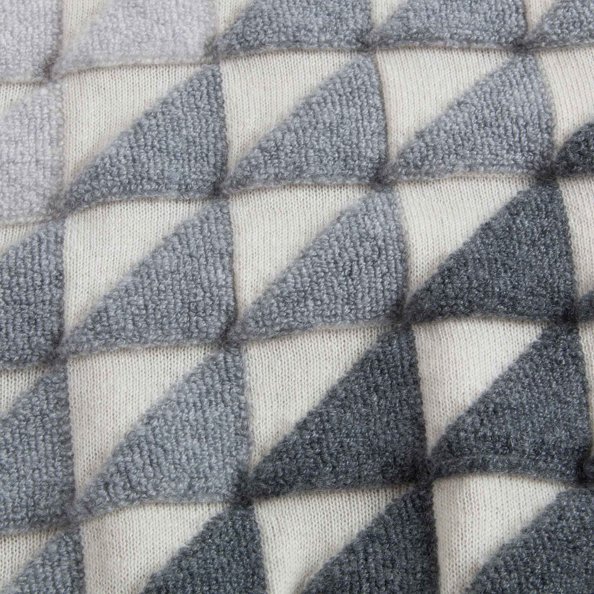 Boys Grey Melange Cashmere Sweater