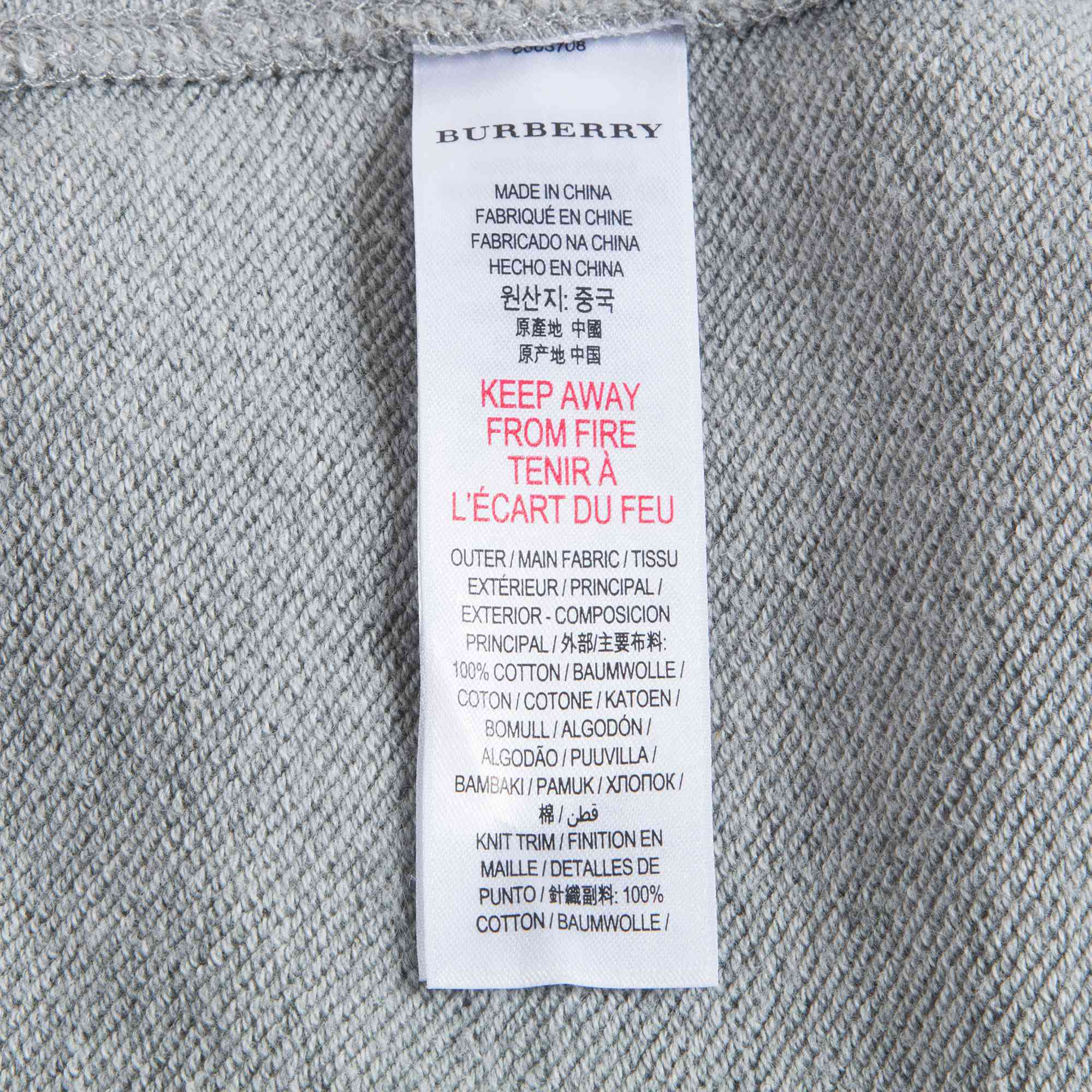 Baby Grey Melange Cotton Dress