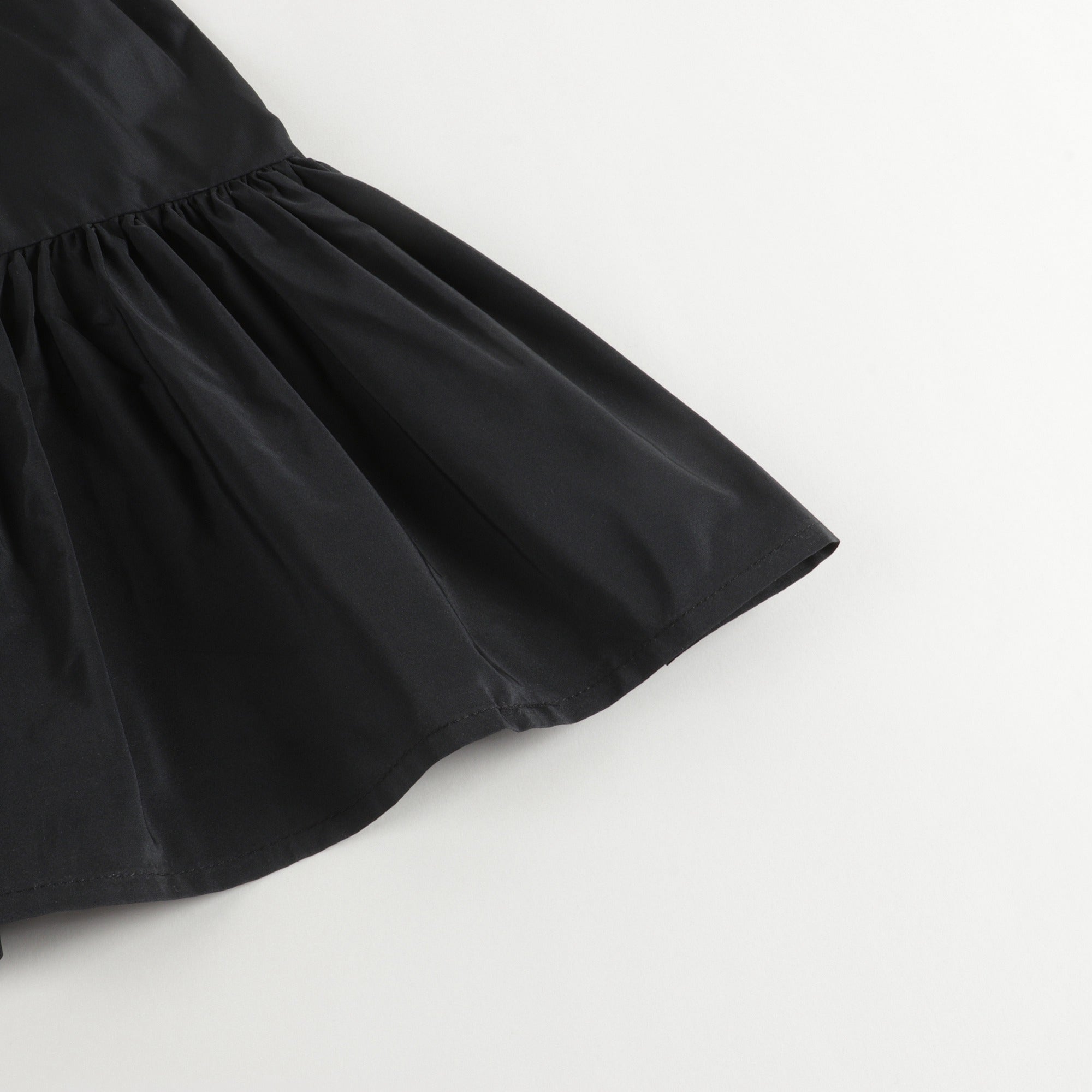 Girls Black Taffeta Dress