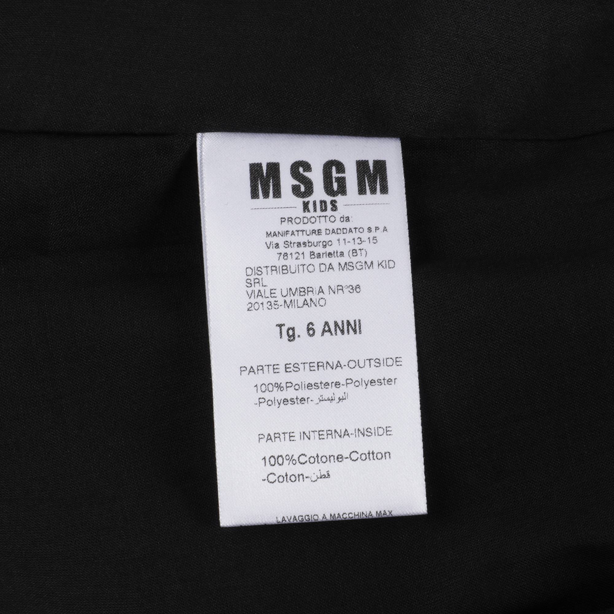 Girls Black Taffeta Dress