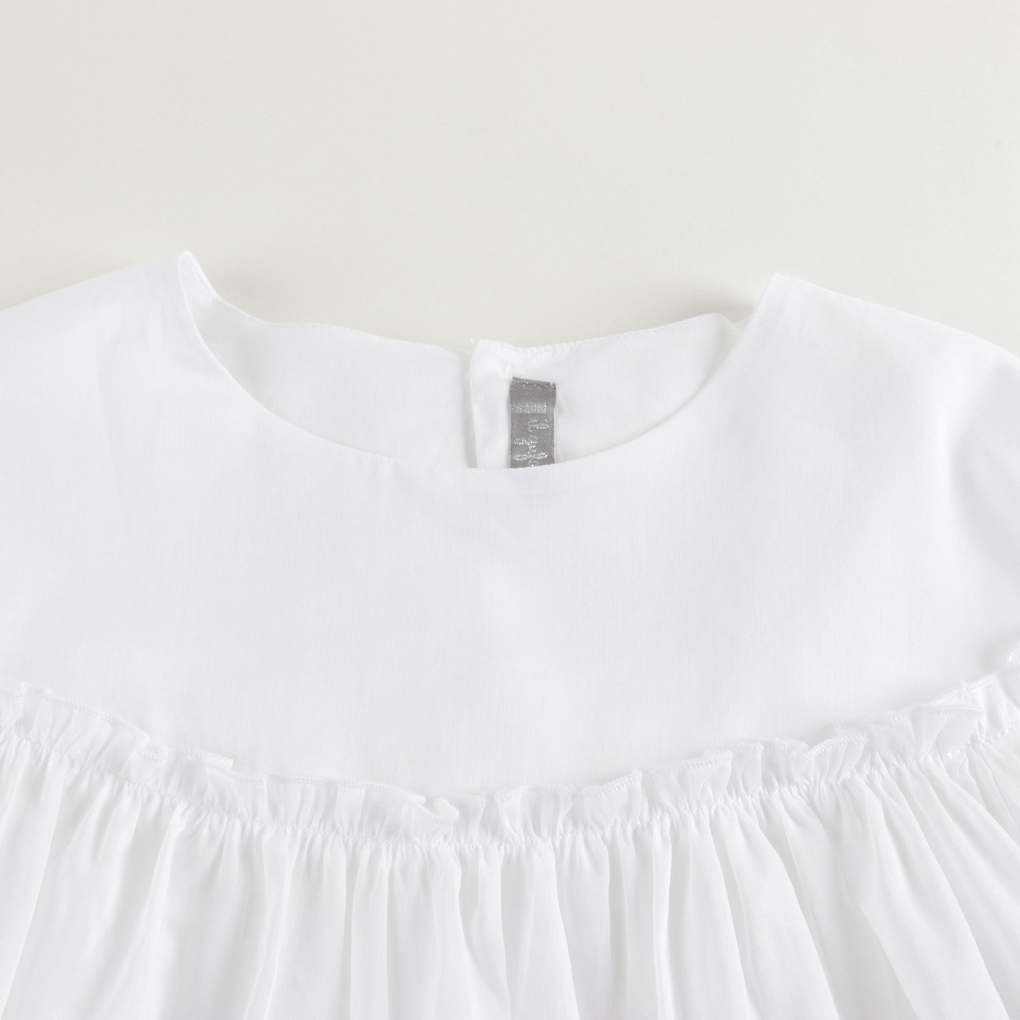 Chemises blanches en coton pour filles
