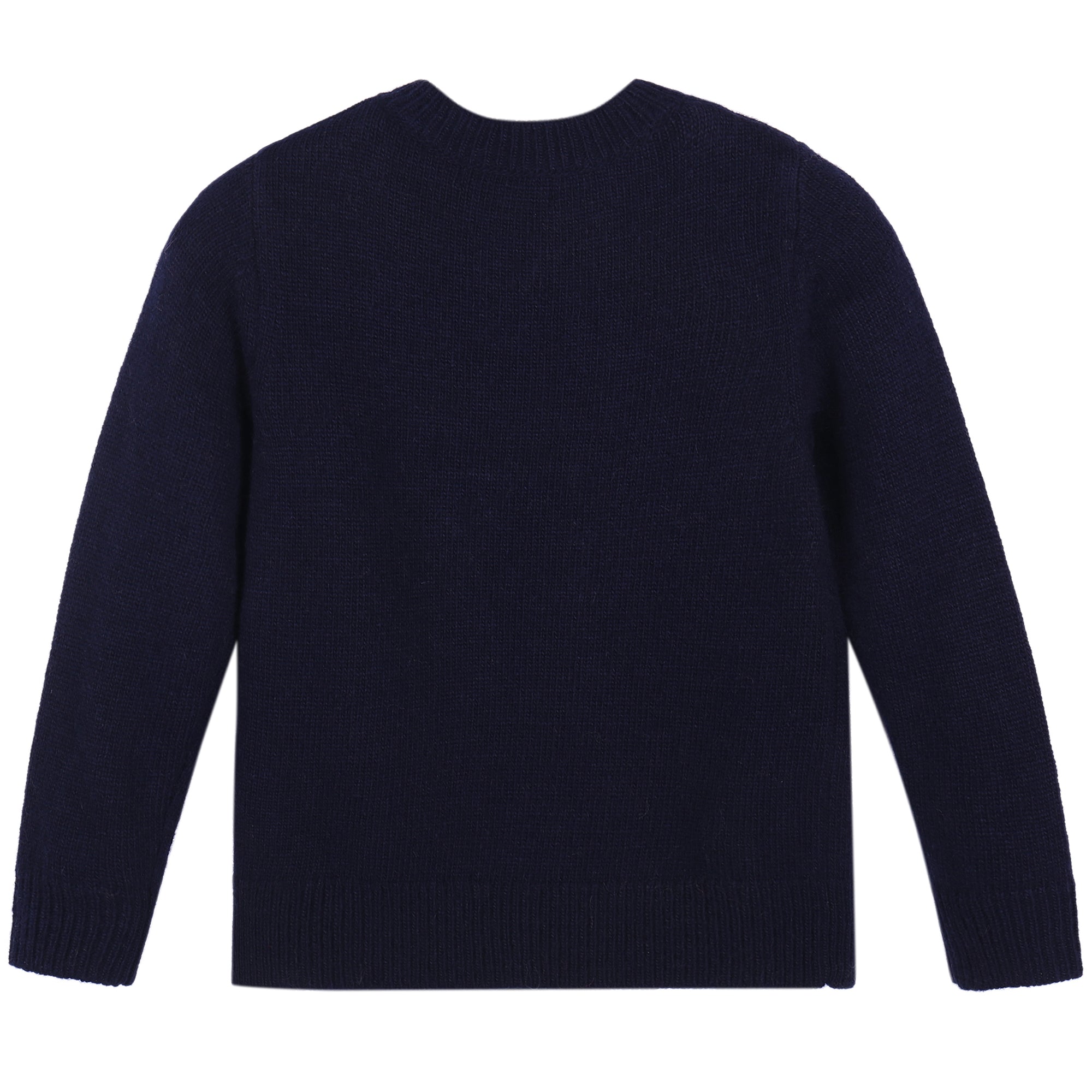 Boys & Girls Dark Blue Knitted  Cardigan