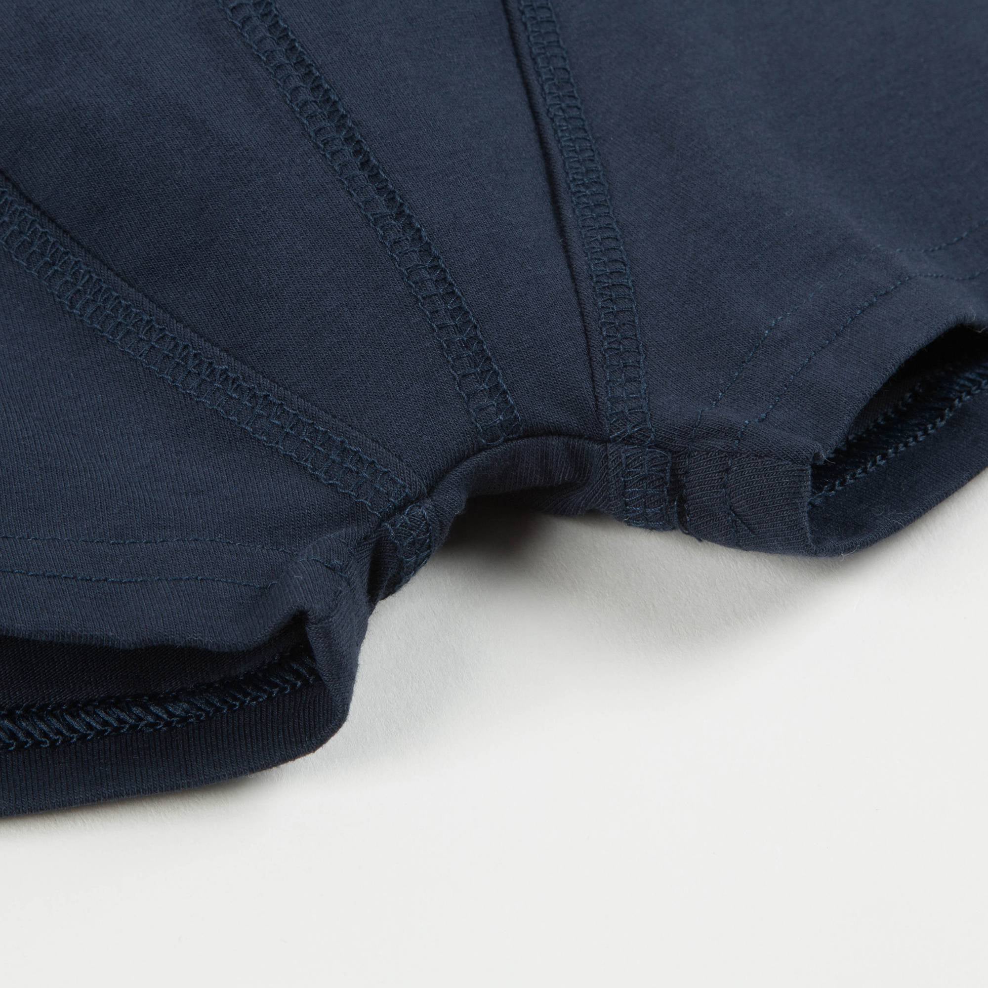 Boys Blue Cotton Logo Underwear