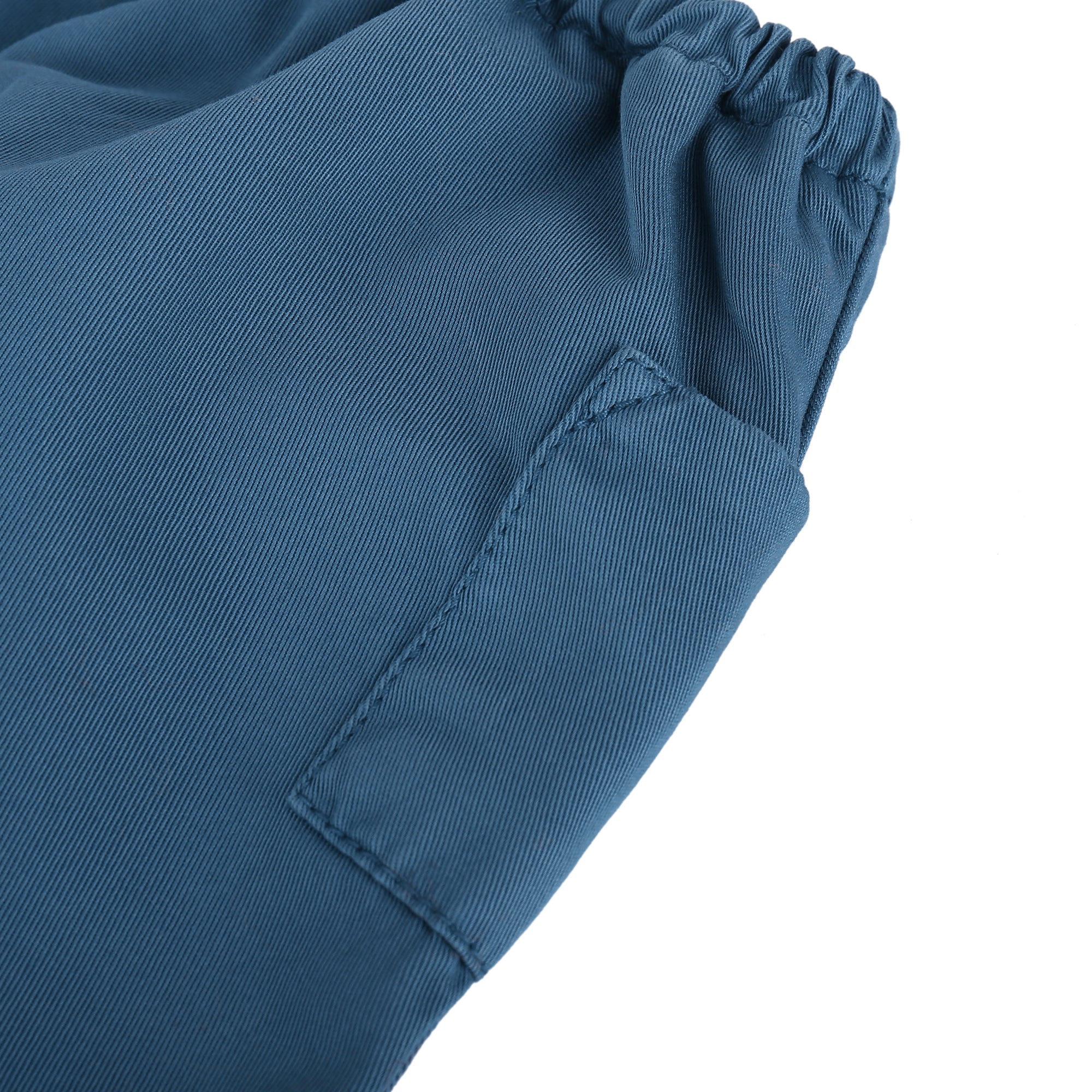 Baby Boys Blue Woven Trousers