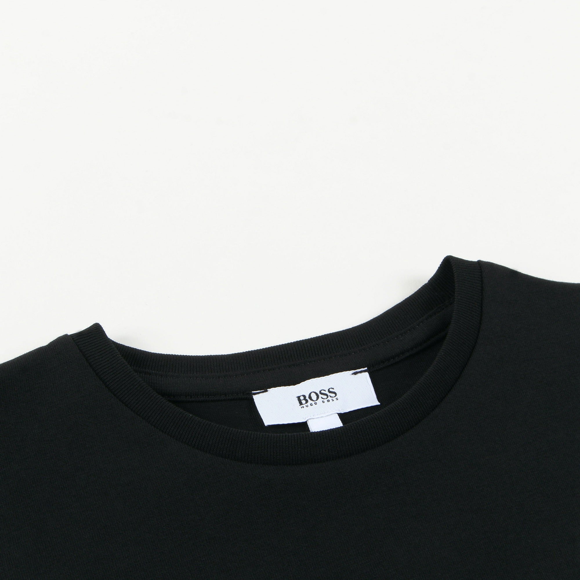 Boys Black Logo Cotton T-shirt
