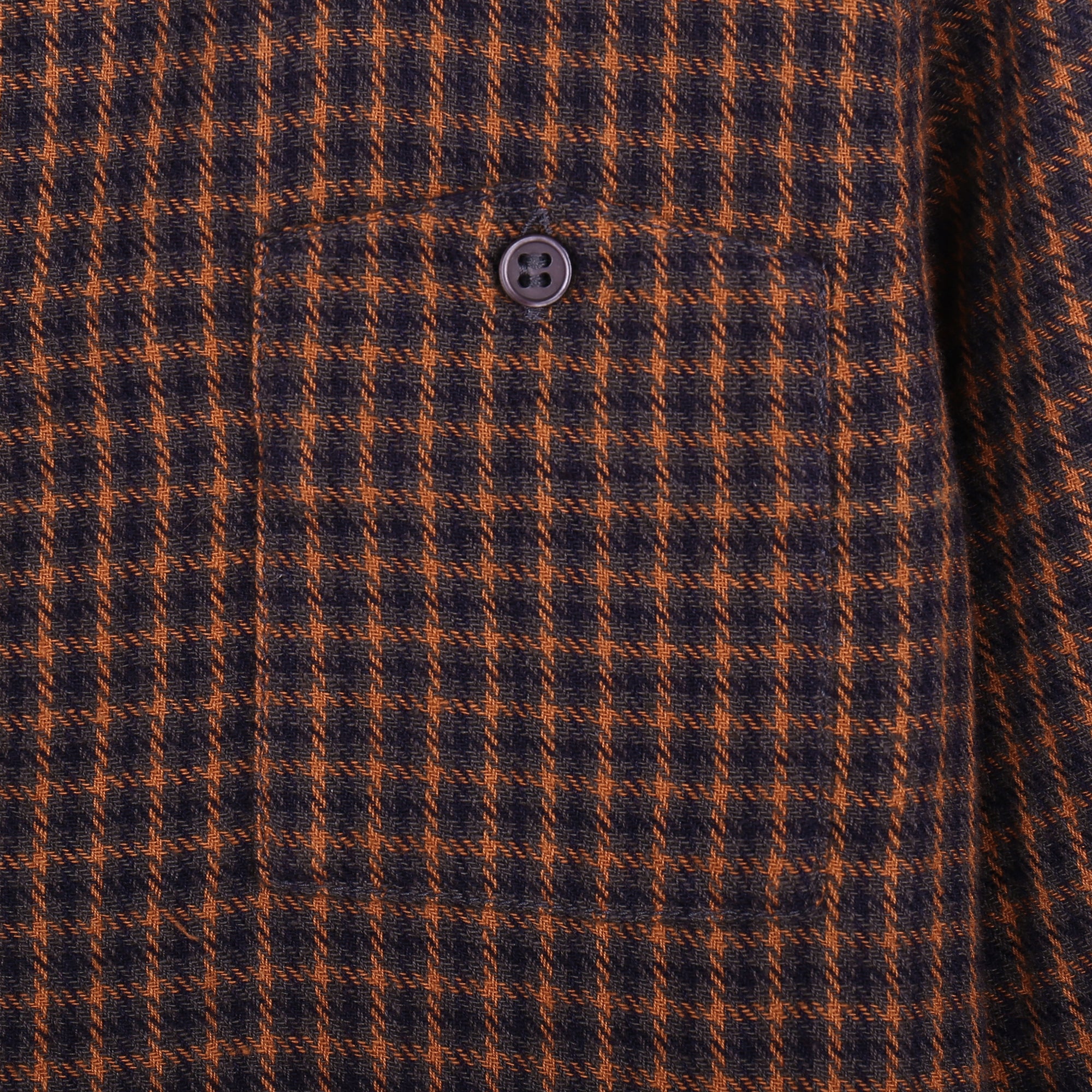 Boys Orange Check Cotton Shirt