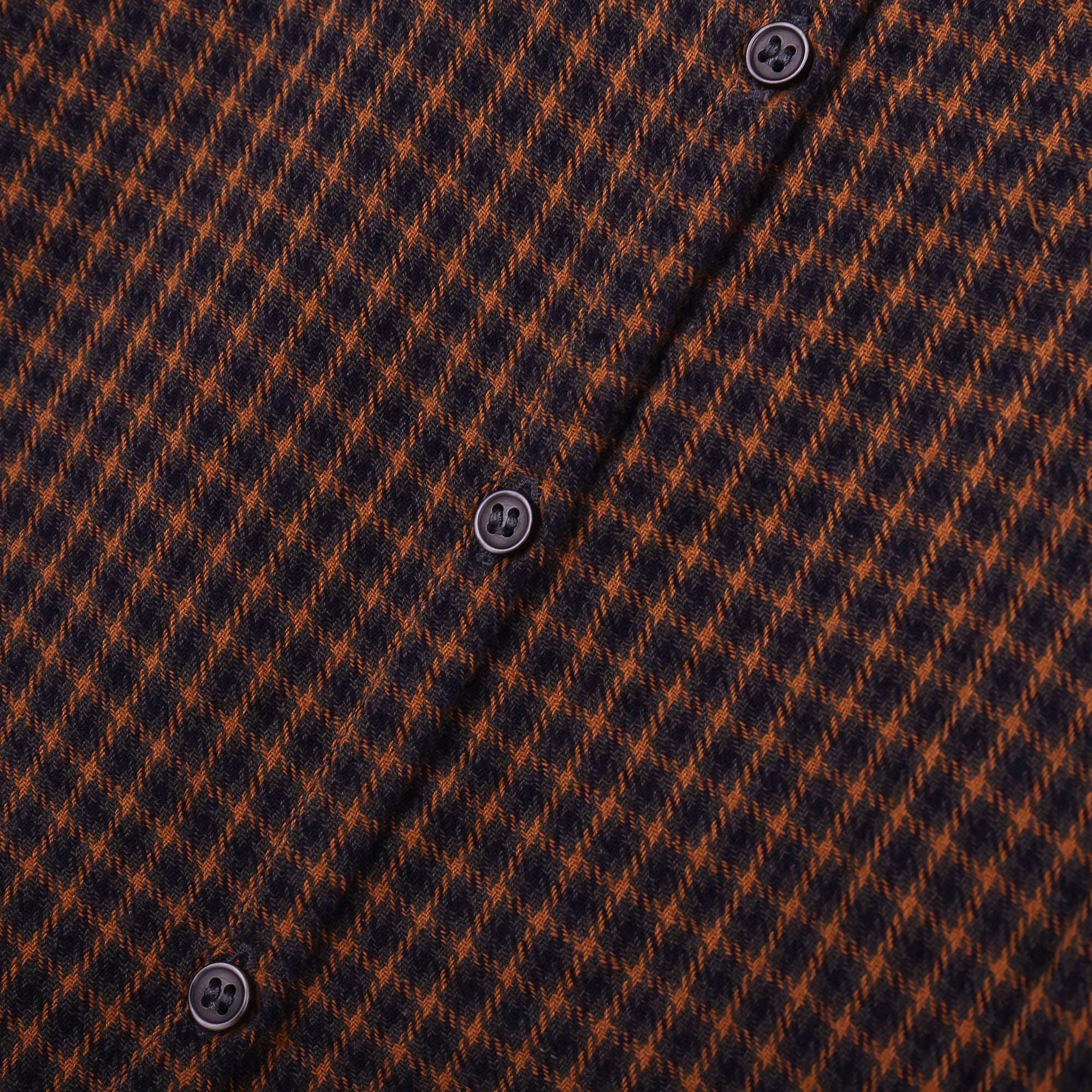Boys Orange Check Cotton Shirt