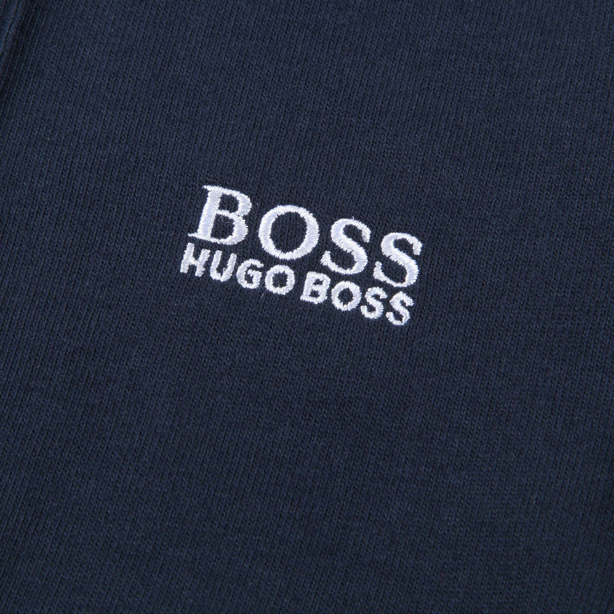 Baby Boys Blue & White Cotton Polo Shirt